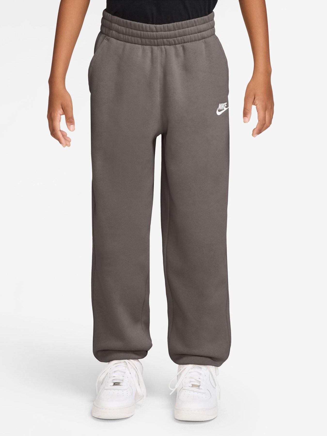 Image 1 of 3 of Nike Big Kids' Club Fleece Loose Fit Joggers - Dark Grey