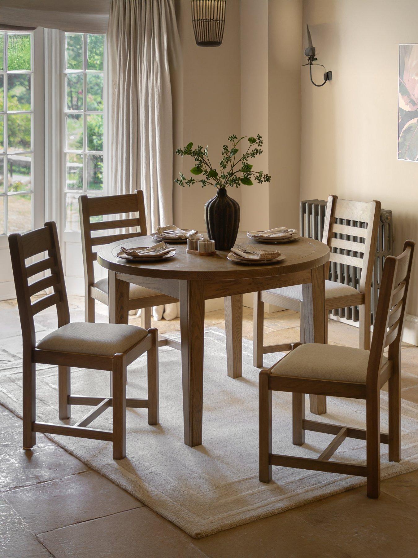 Image 1 of 5 of Gallery Direct Hardwick Round Extending Dining Table