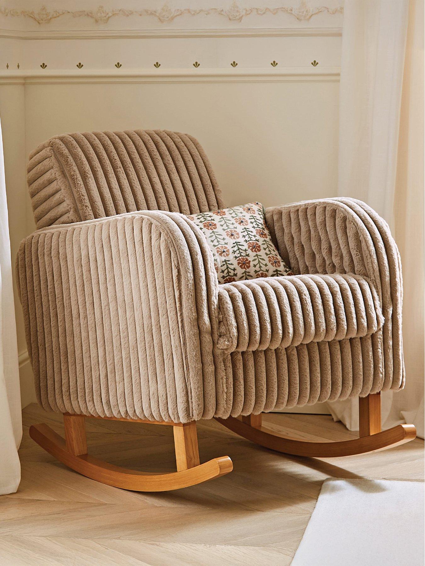 CuddleCo Etta Nursing Chair Faux Fur - Mink