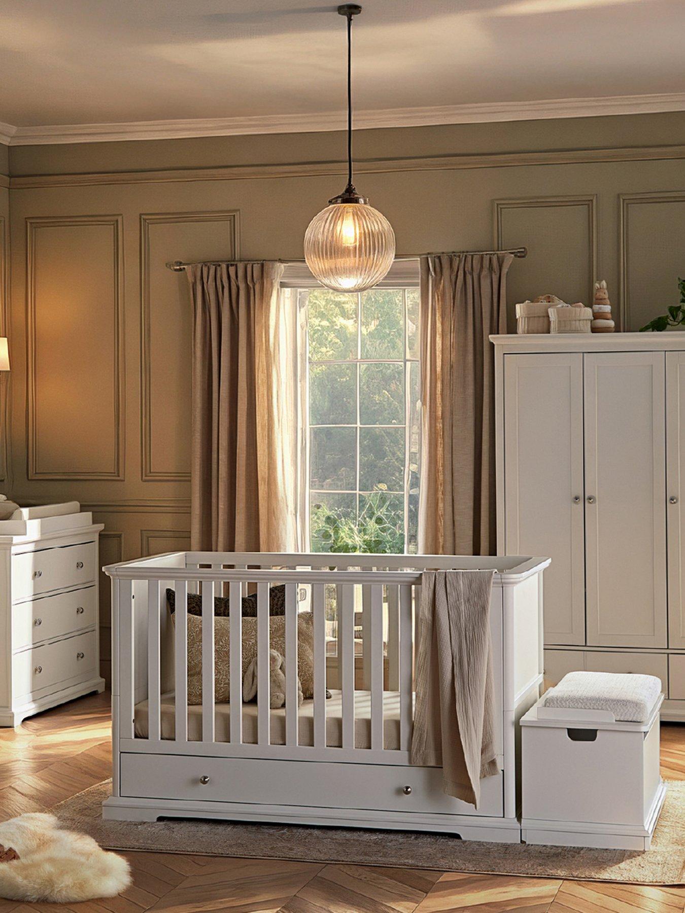 CuddleCo Beaumont 3 Piece Nursery Furniture Set - White