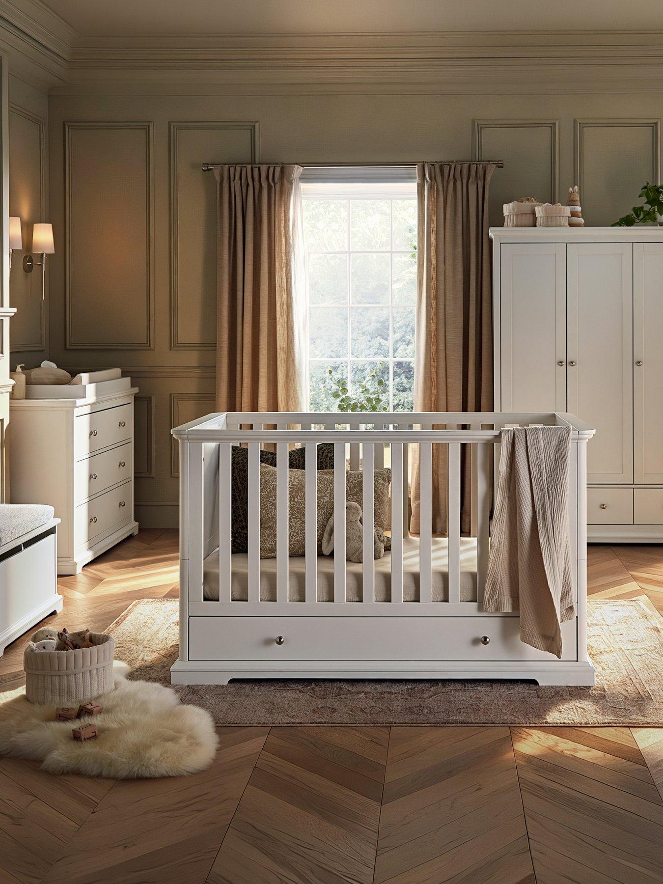 CuddleCo Beaumont 2 Piece Nursery Furniture Set - White