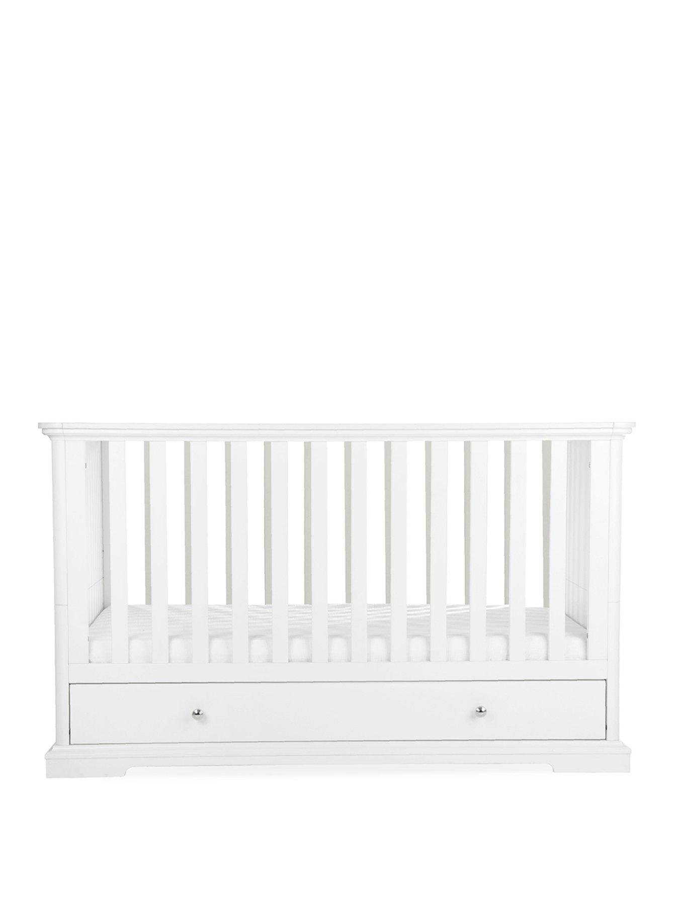 Image 2 of 6 of CuddleCo Beaumont Cot Bed - Low - White