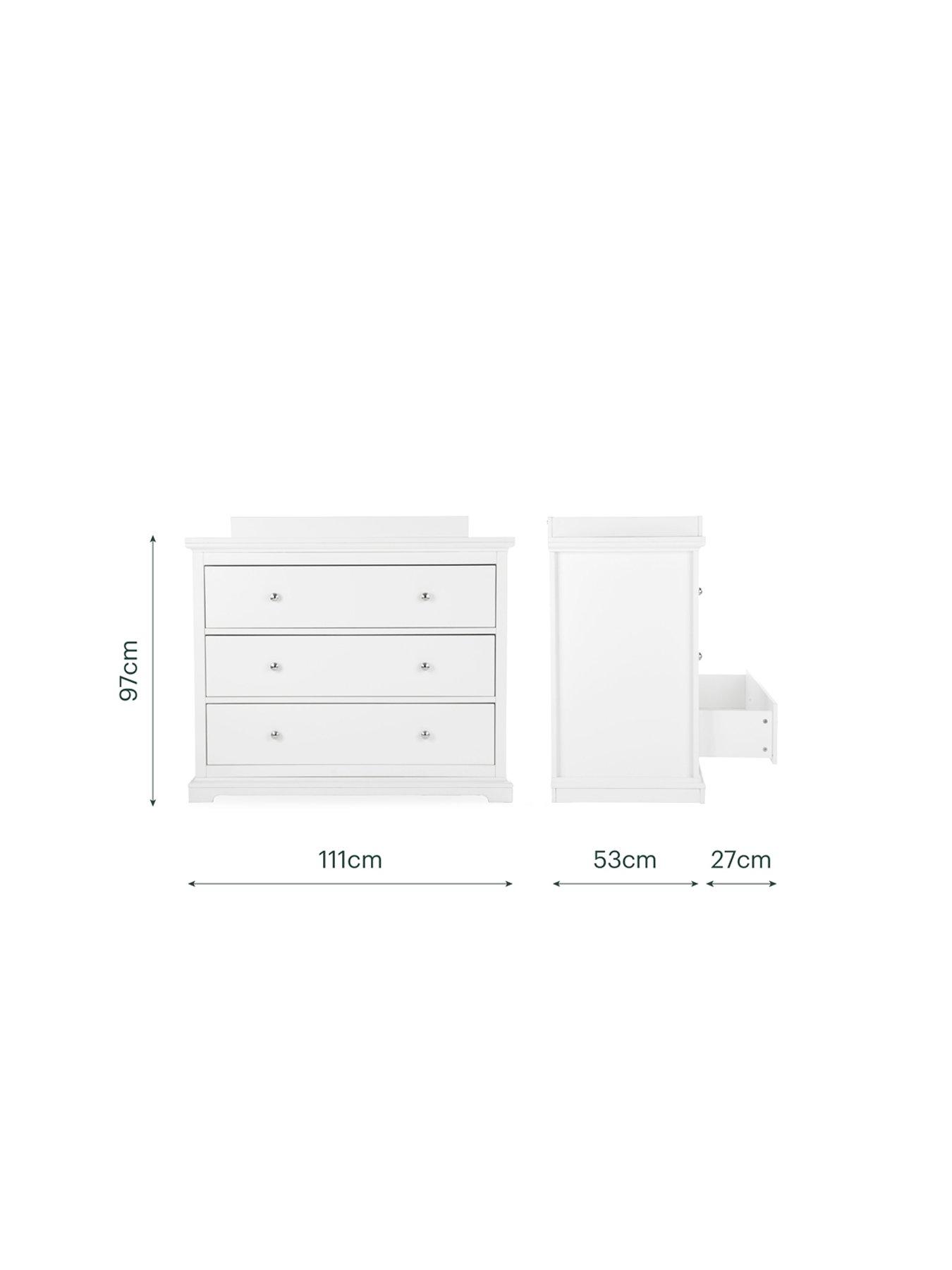 Image 5 of 6 of CuddleCo Beaumont Dresser Changer - White