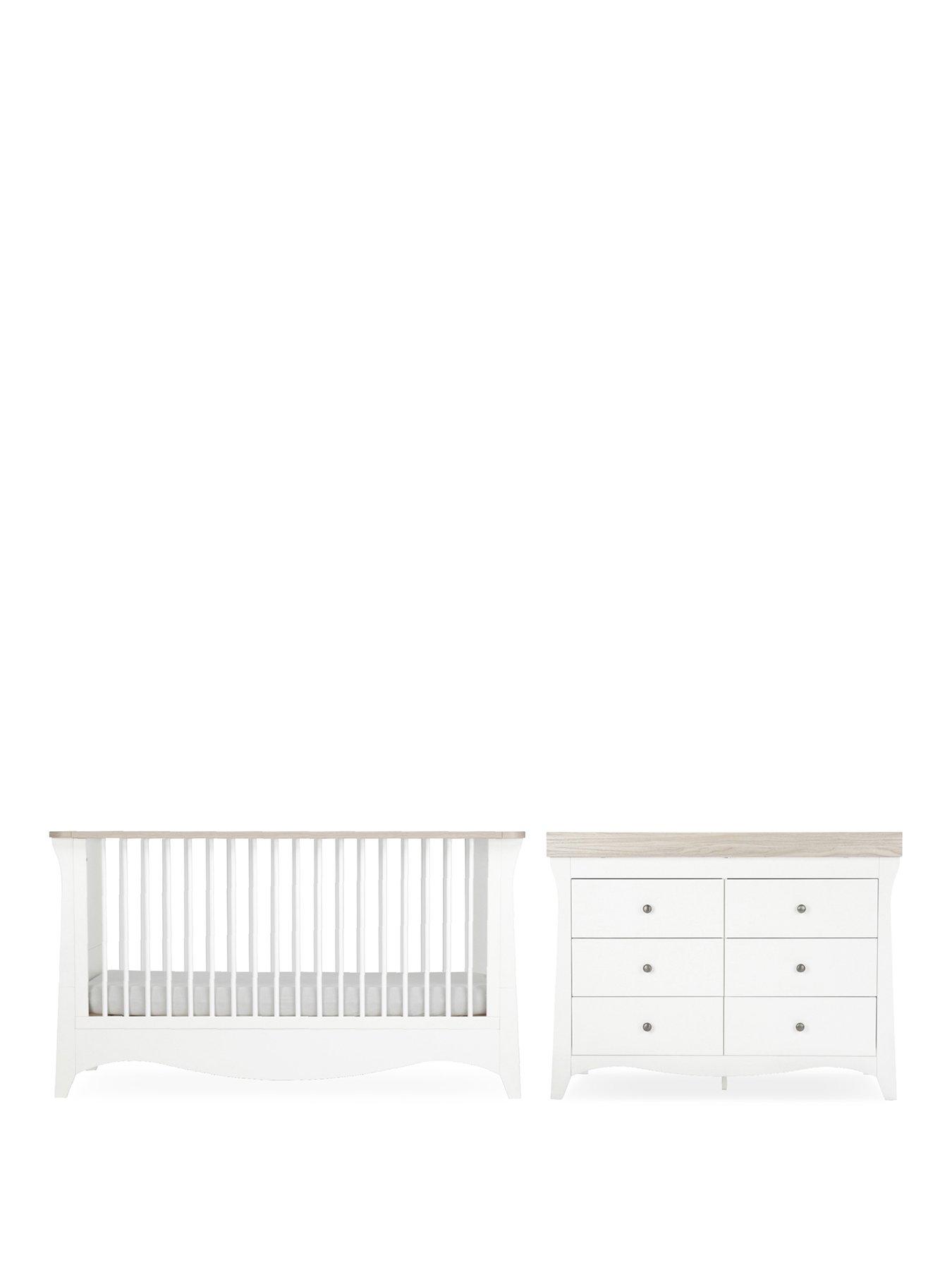Image 2 of 6 of CuddleCo Clara Luxe 2pc Set - White/Ash