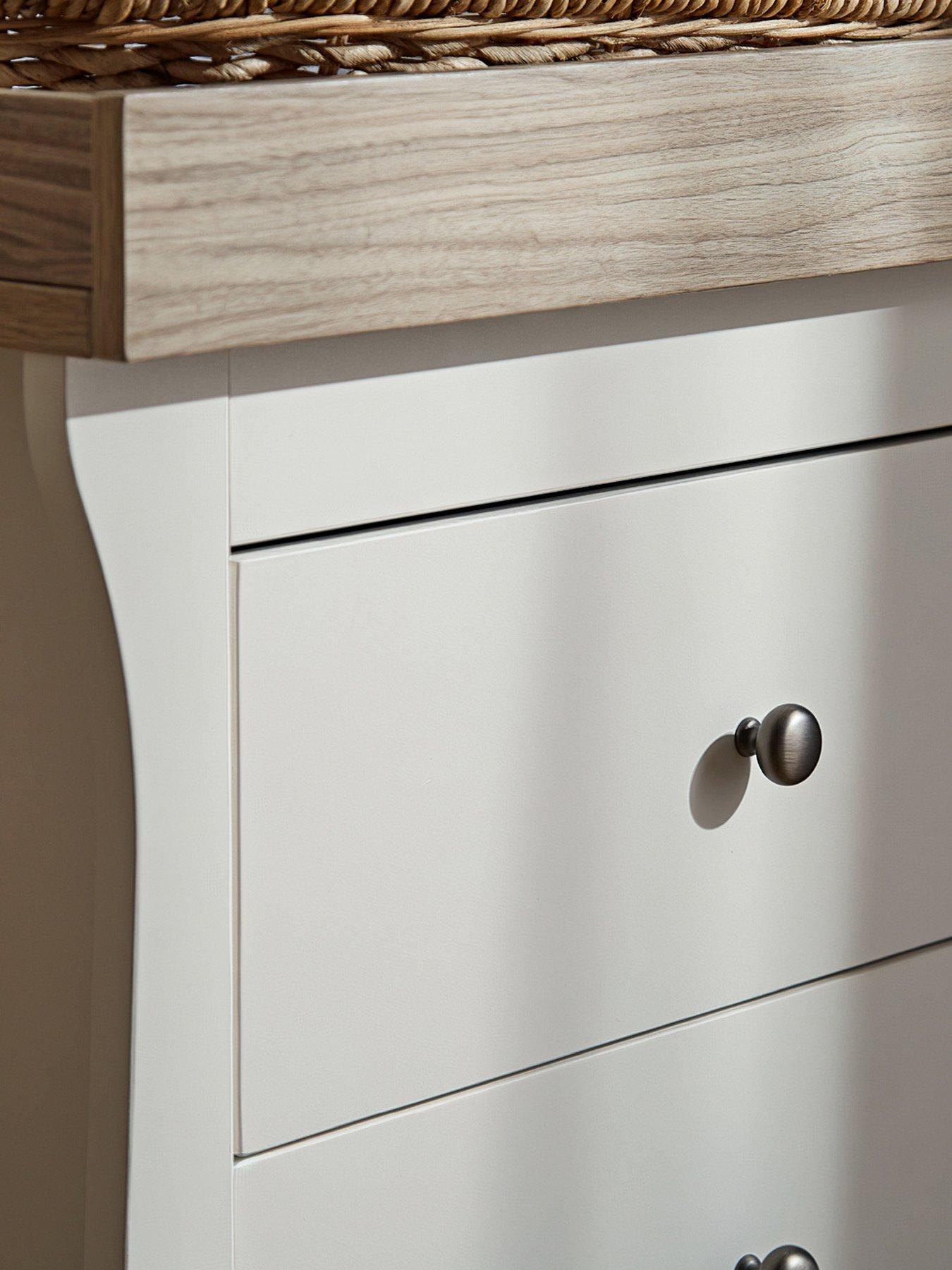 Image 4 of 6 of CuddleCo Clara 6 Drawer Dresser Changer - White & Ash
