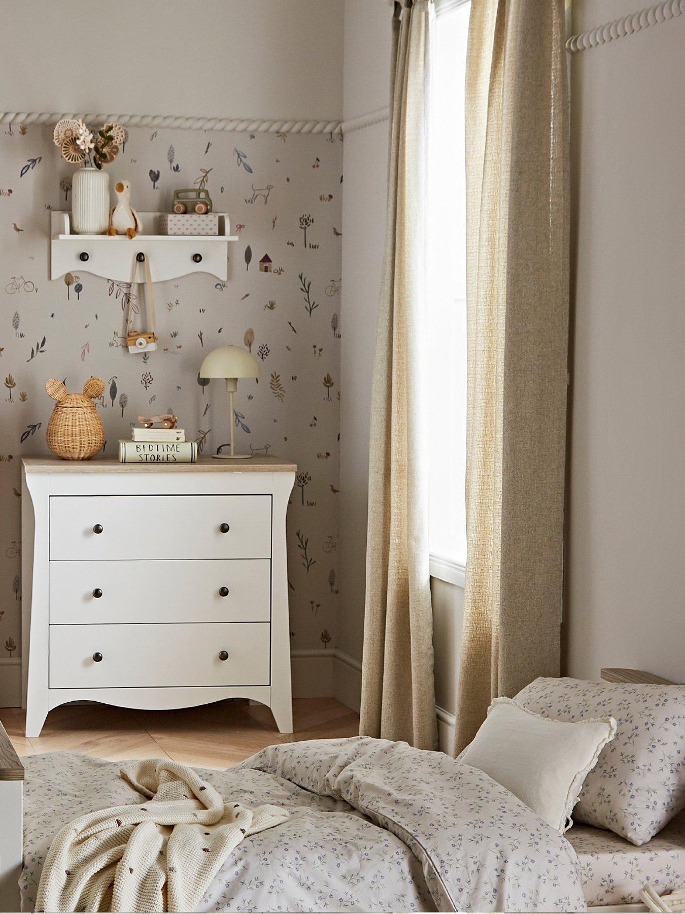 CuddleCo Clara Toddler bed - White & Ash