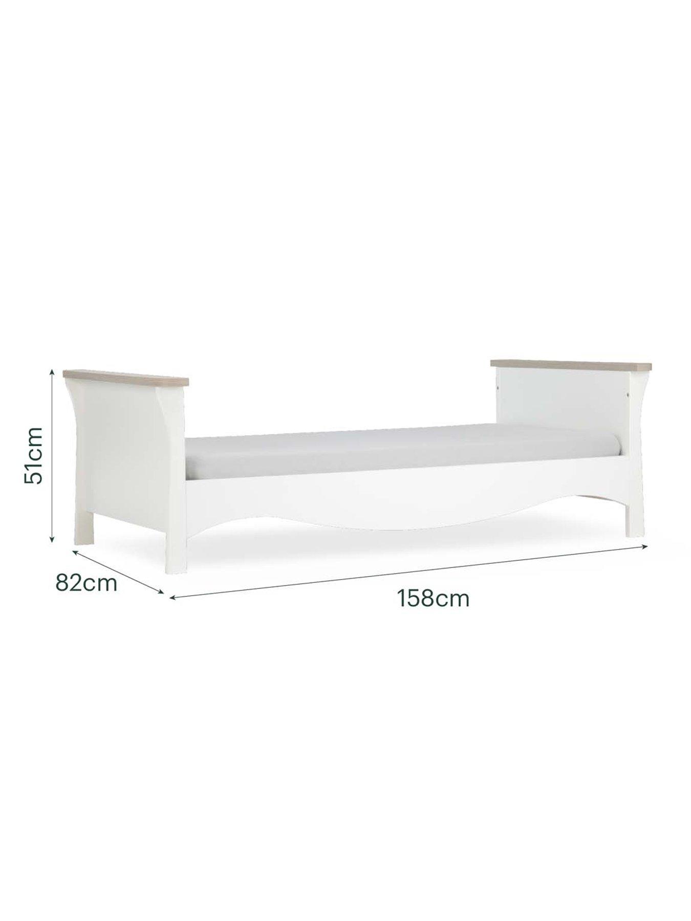 Image 5 of 5 of CuddleCo Clara Toddler bed - White & Ash