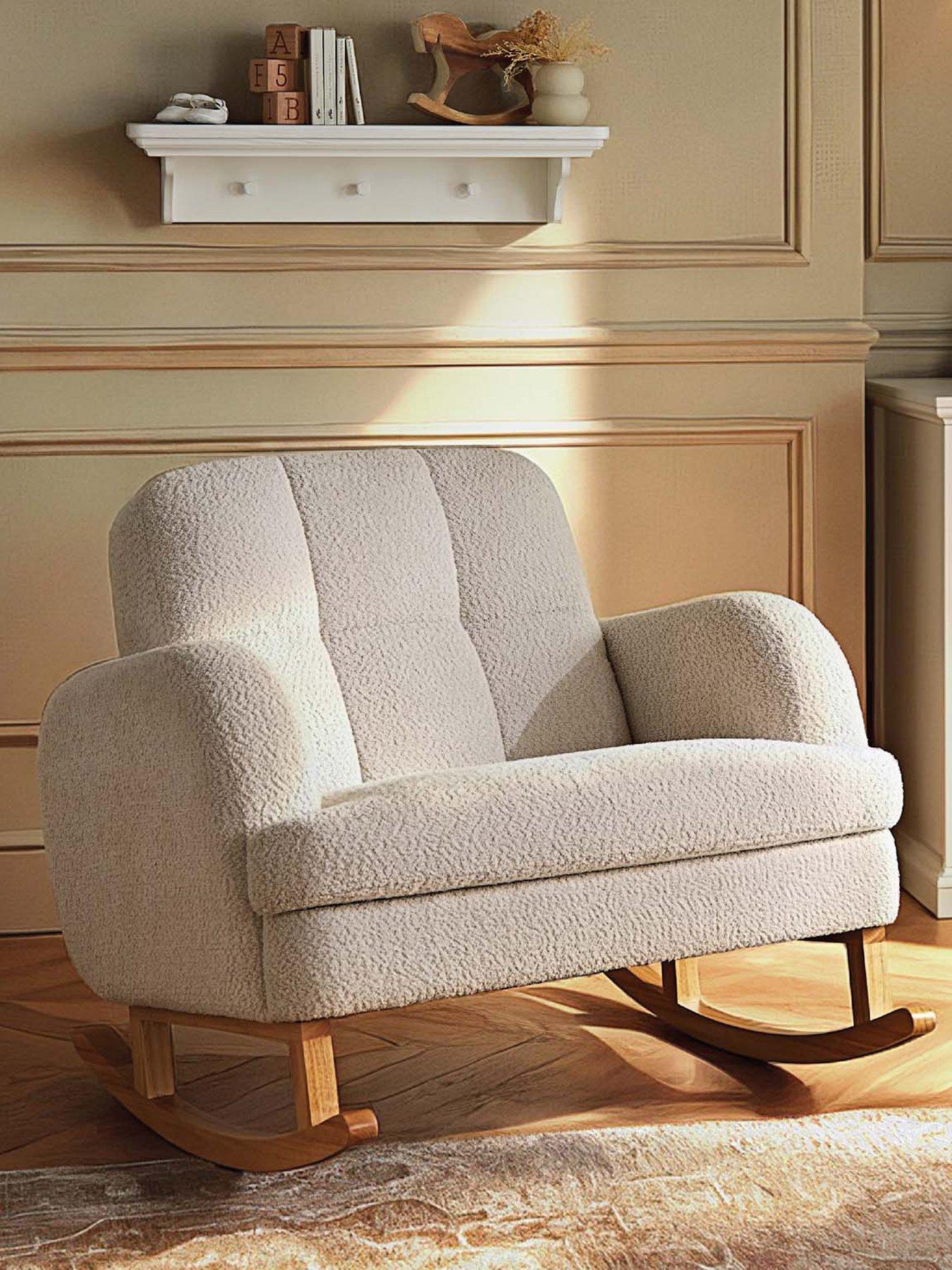 CuddleCo Etta Cuddle Nursing Chair - Boucle Mushroom