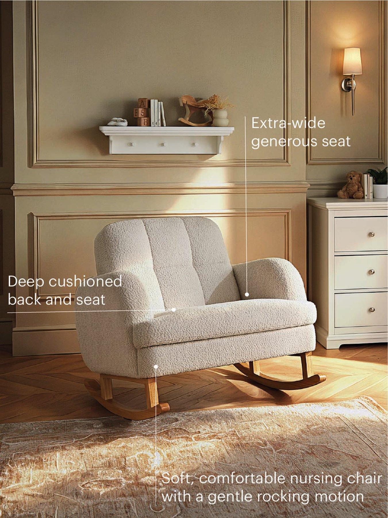 Image 4 of 8 of CuddleCo Etta Cuddle Nursing Chair - Boucle Mushroom
