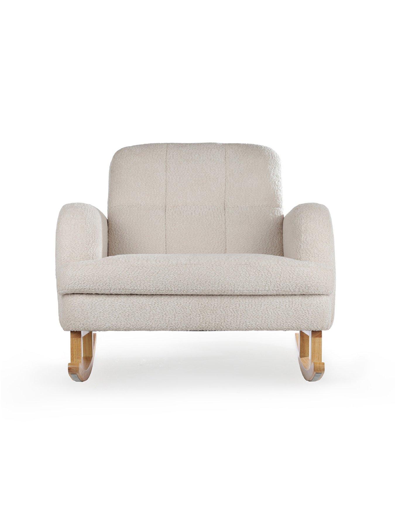Image 5 of 8 of CuddleCo Etta Cuddle Nursing Chair - Boucle Mushroom
