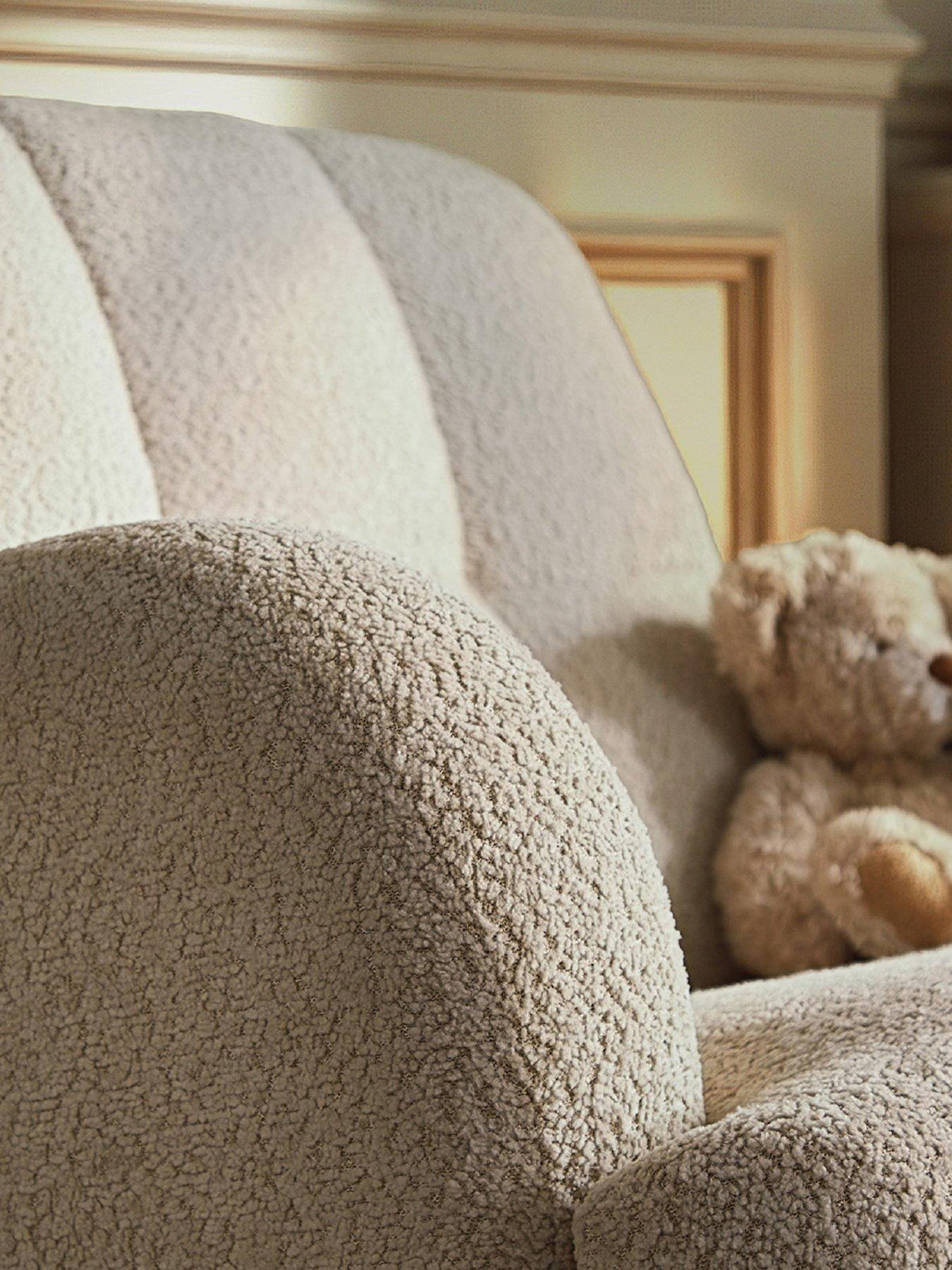 Image 6 of 8 of CuddleCo Etta Cuddle Nursing Chair - Boucle Mushroom