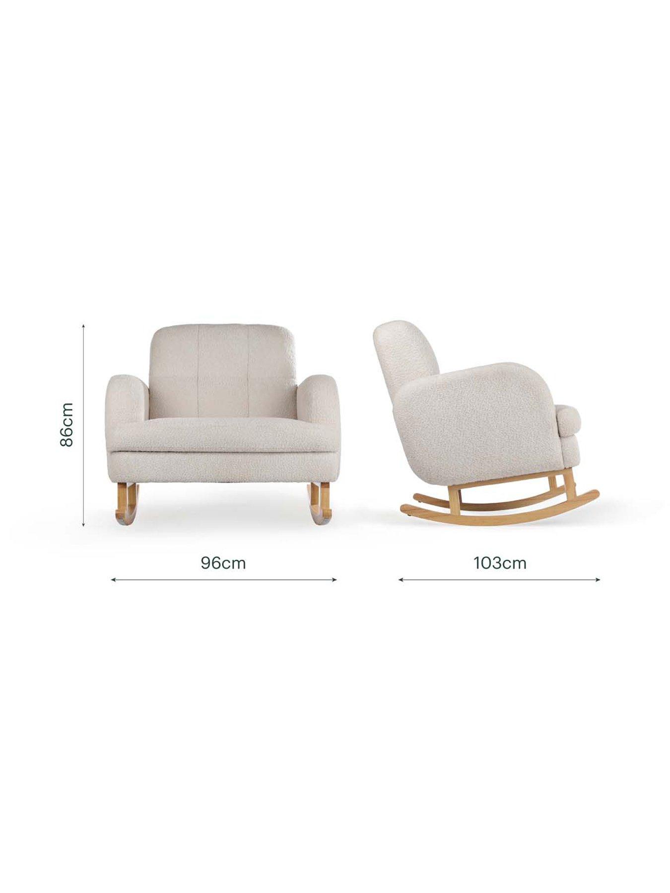 Image 7 of 8 of CuddleCo Etta Cuddle Nursing Chair - Boucle Mushroom