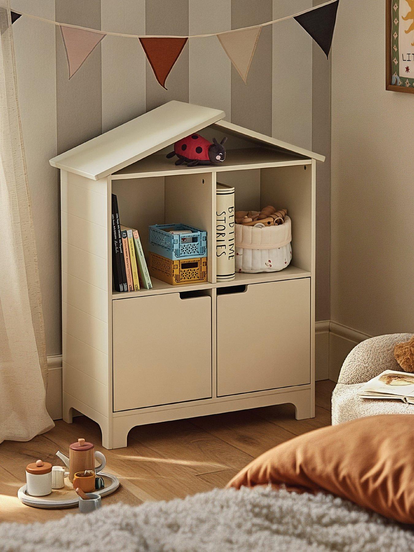 CuddleCo Play House Bookcase - Pebble