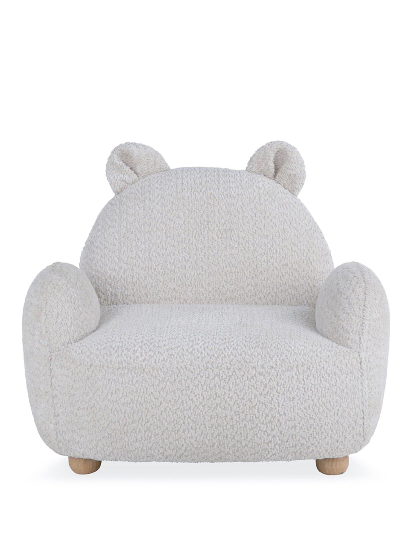 Image 2 of 6 of CuddleCo Etta Bear Kids Chair - Boucle Mushroom