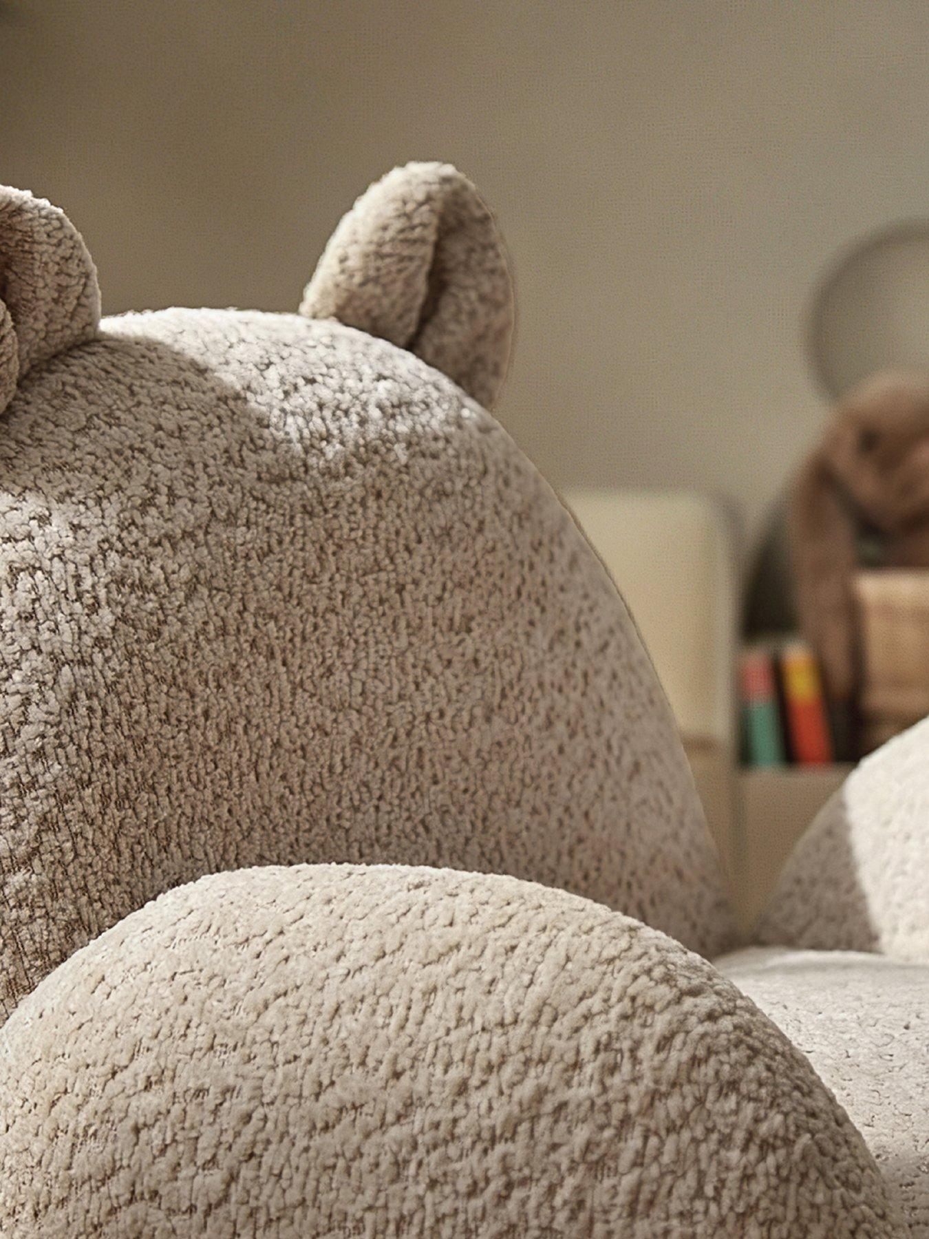 Image 3 of 6 of CuddleCo Etta Bear Kids Chair - Boucle Mushroom