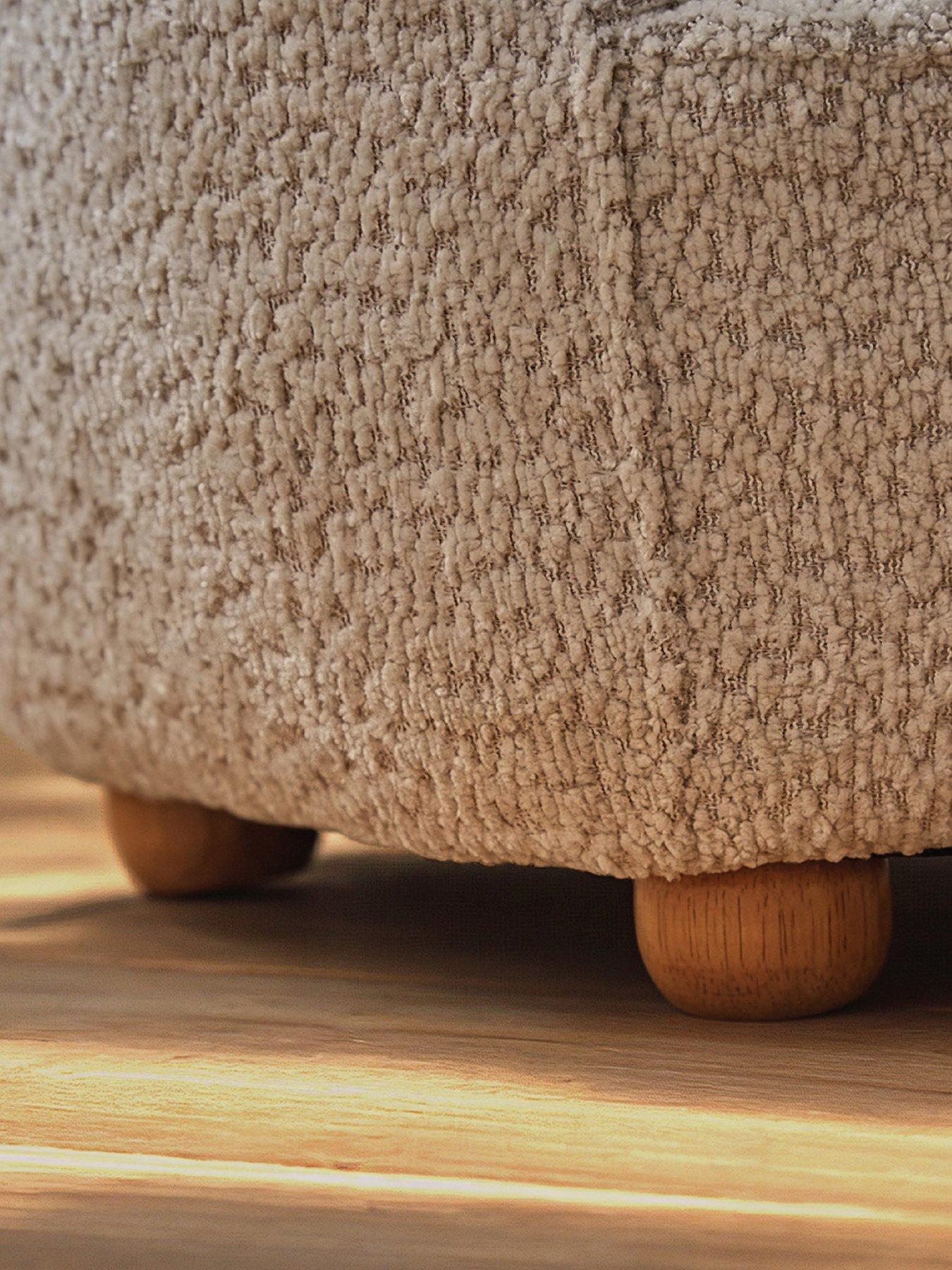Image 5 of 6 of CuddleCo Etta Bear Kids Chair - Boucle Mushroom