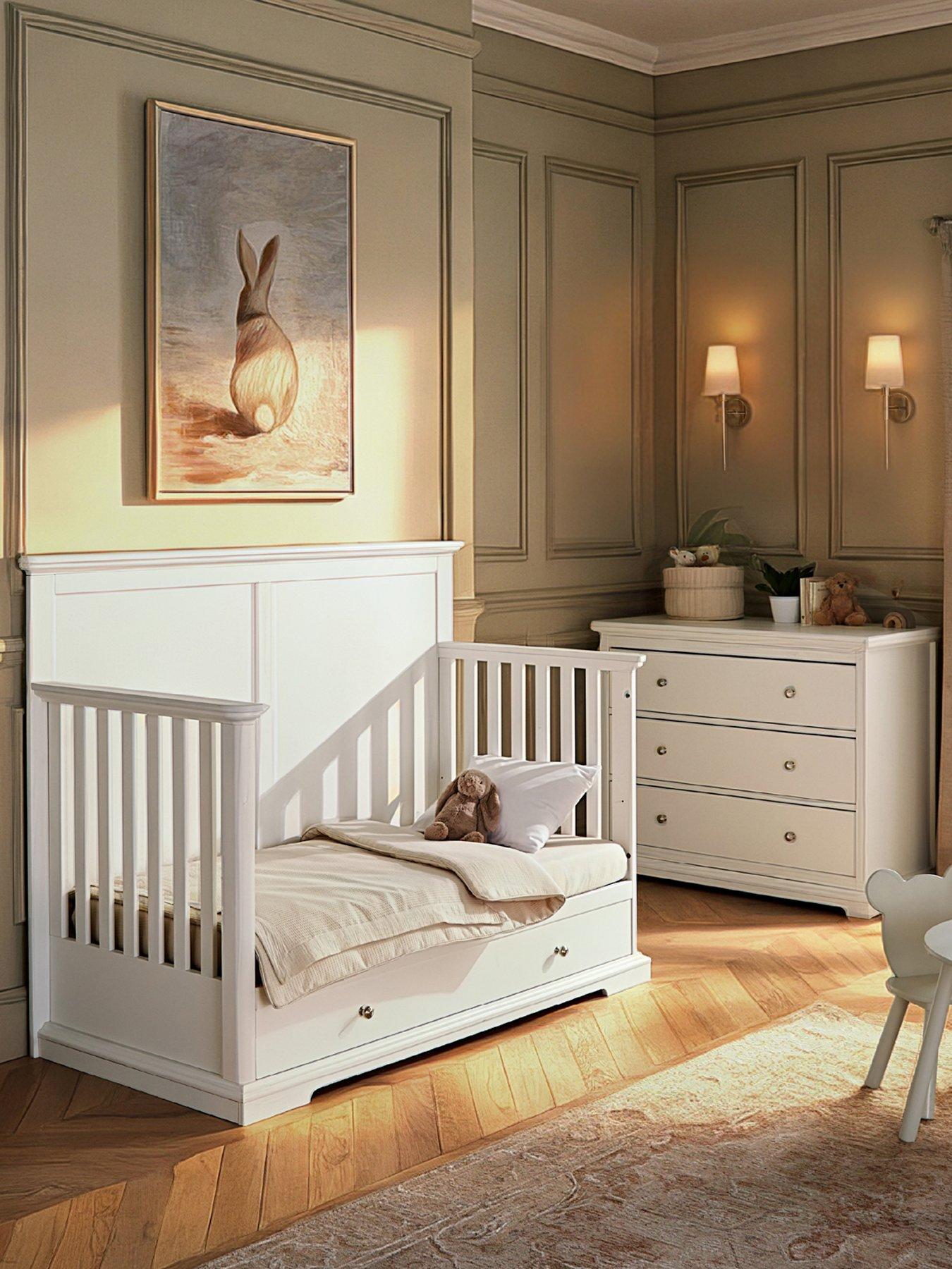 Image 3 of 6 of CuddleCo Beaumont Grand 3 Piece Nursery Furniture Set - White