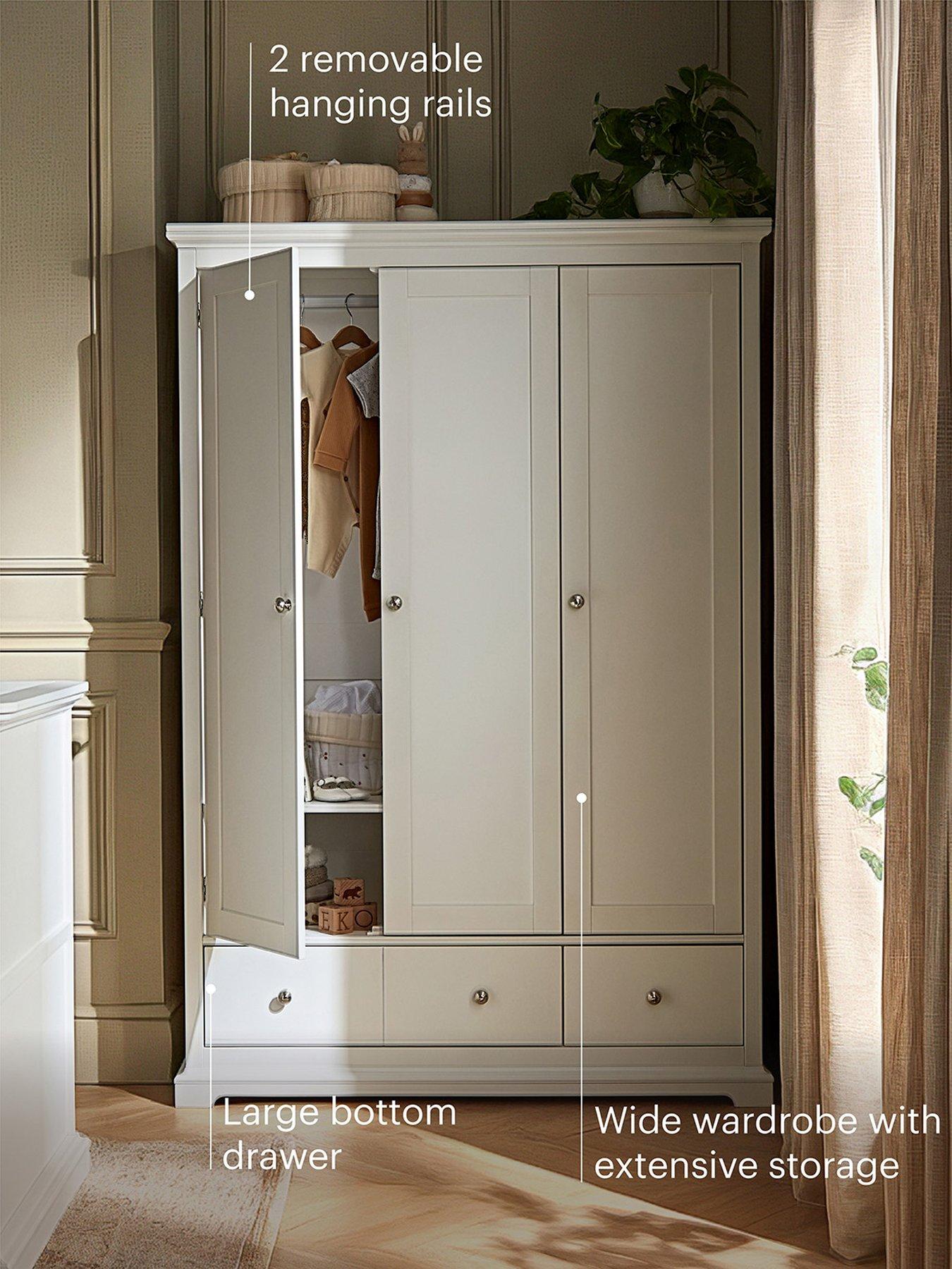 Image 6 of 8 of CuddleCo Beaumont Grand 3 Piece Nursery Furniture Set - White