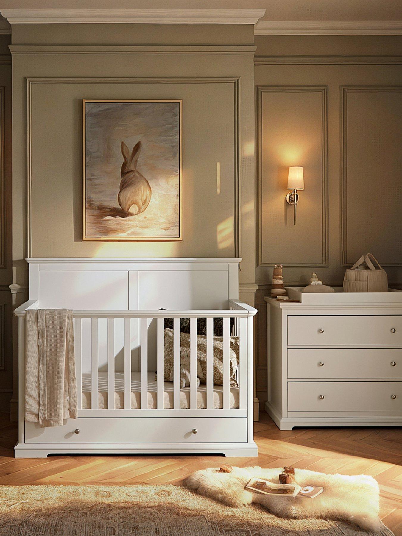 CuddleCo Beaumont Grand 2 Piece Nursery Furniture Set - White
