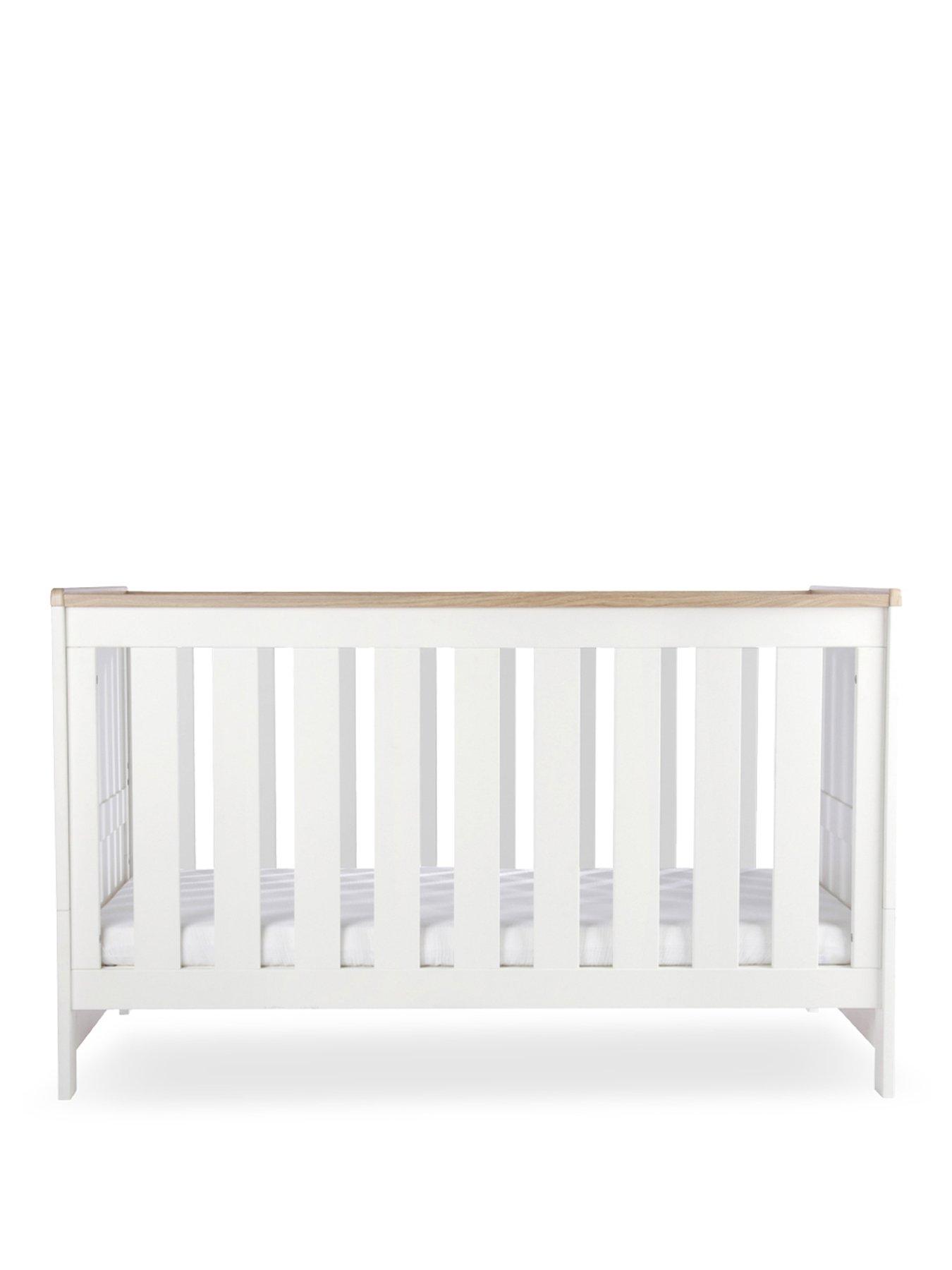 Image 2 of 6 of CuddleCo Burford Cot Bed - White & Oak
