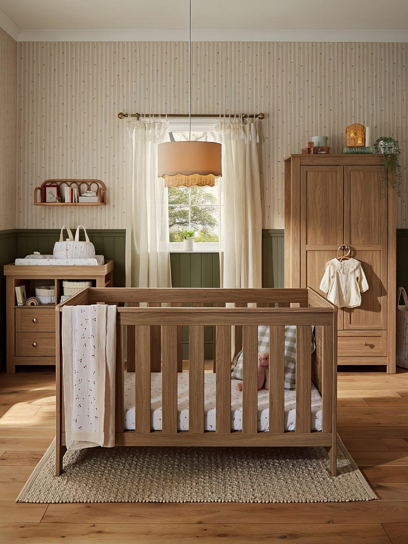 Image 1 of 8 of CuddleCo Burford 3 Piece Furniture Set - Oak