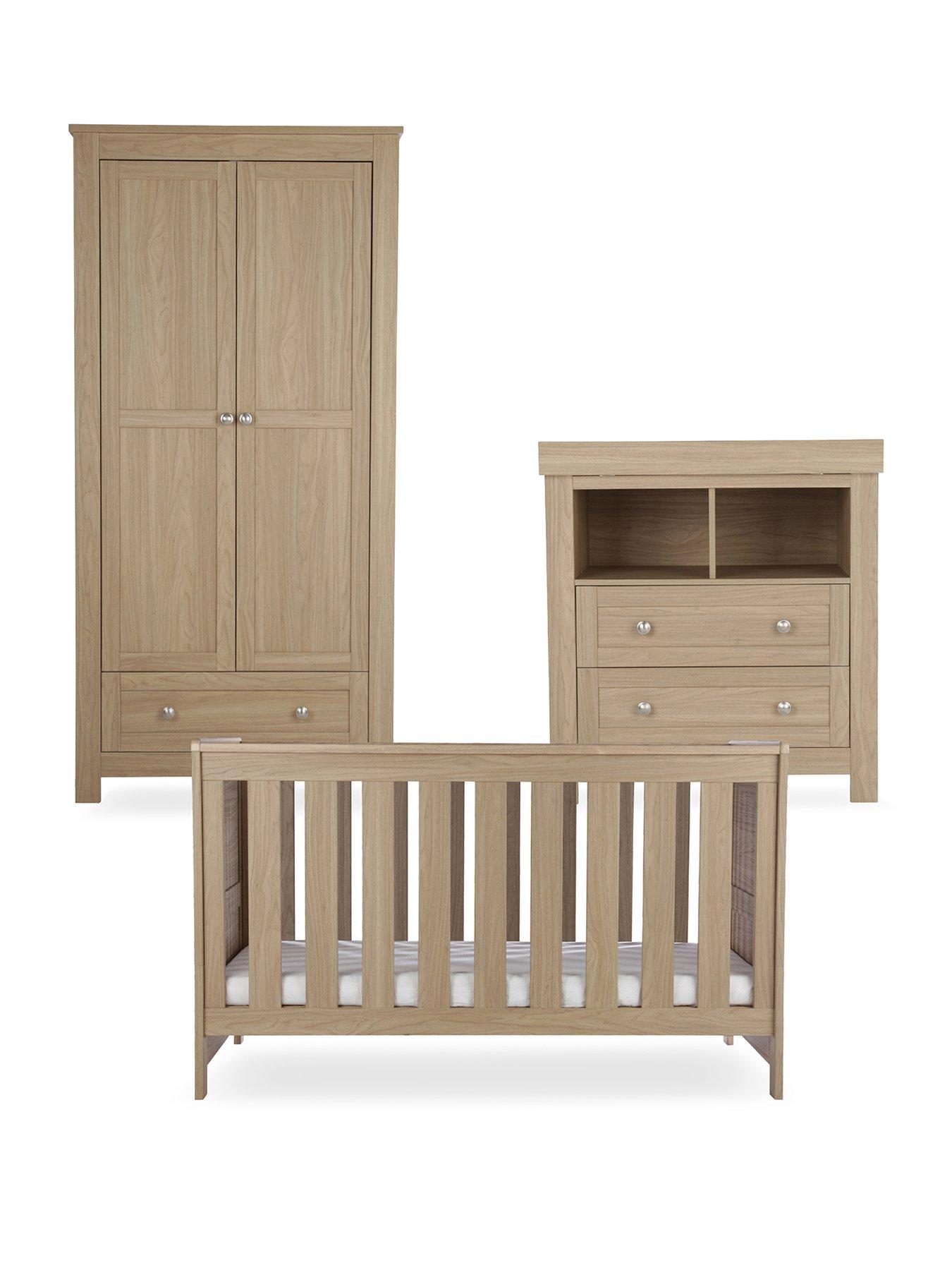 Image 2 of 8 of CuddleCo Burford 3 Piece Furniture Set - Oak