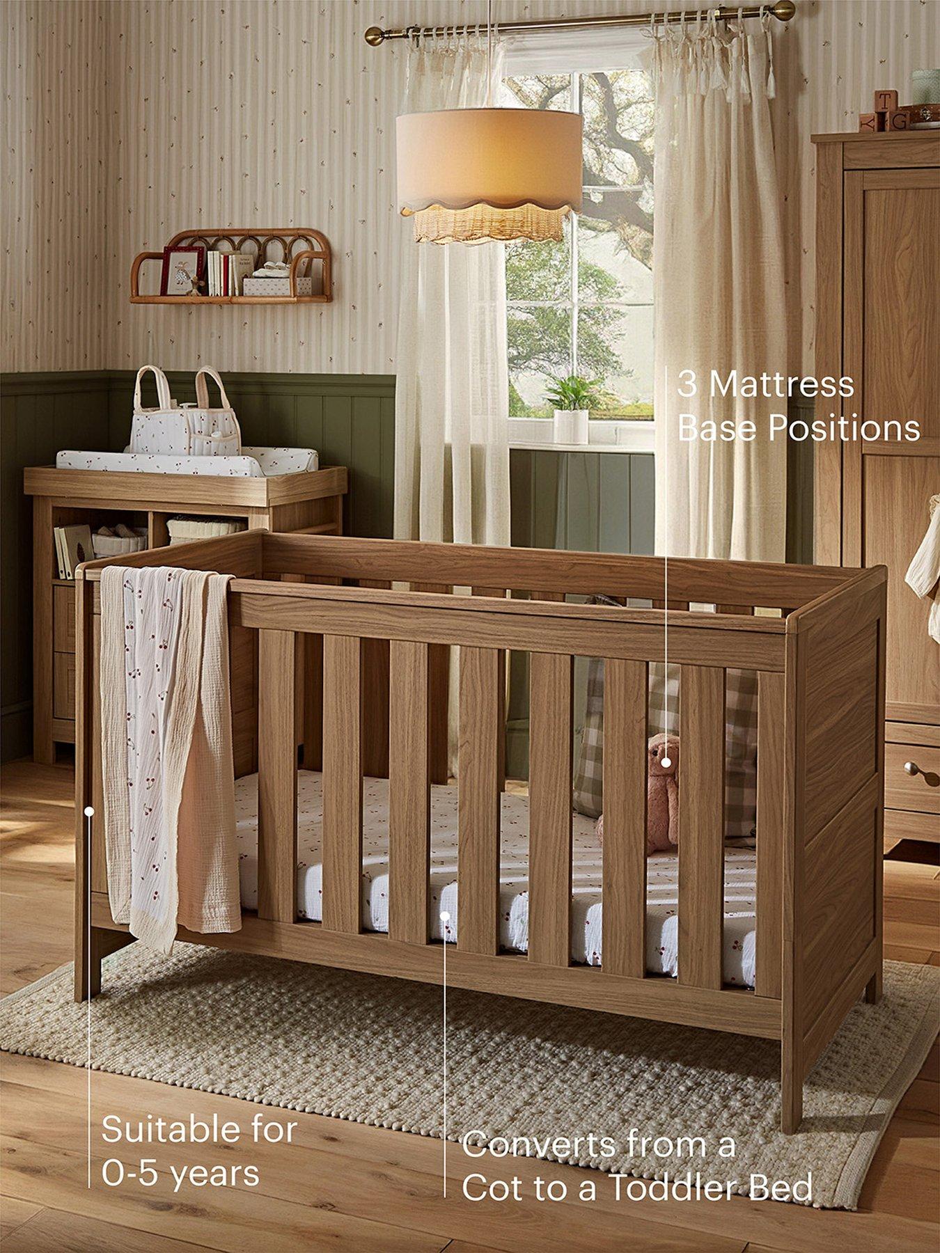 Image 4 of 8 of CuddleCo Burford 3 Piece Furniture Set - Oak