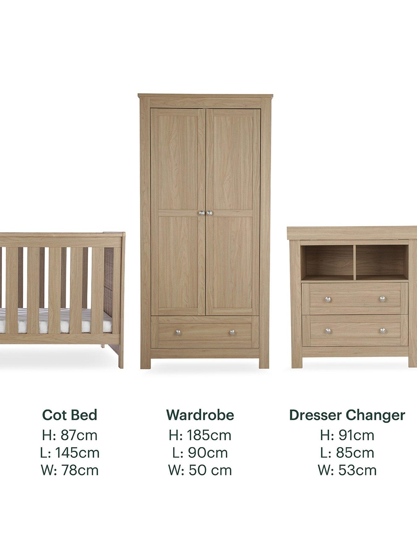 Image 7 of 8 of CuddleCo Burford 3 Piece Furniture Set - Oak