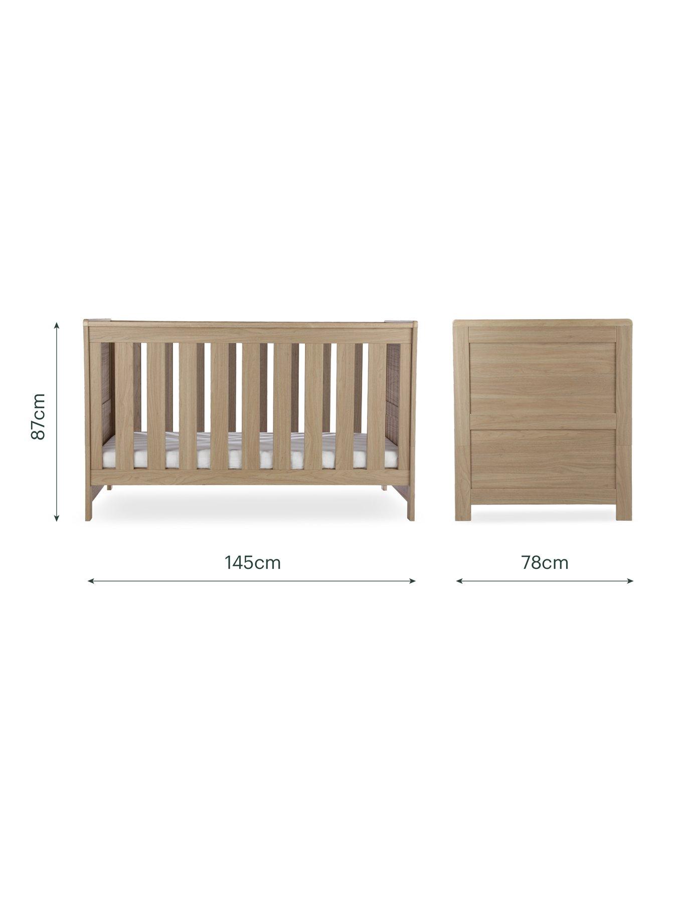 Image 7 of 8 of CuddleCo Burford Cot Bed - Oak