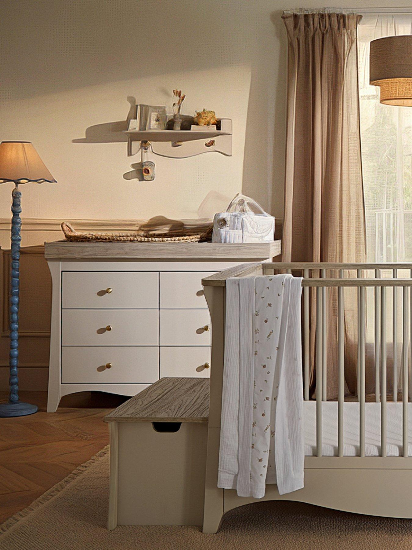 Image 1 of 6 of CuddleCo Clara Luxe 2 Piece Furniture Set - Cashmere & Ash