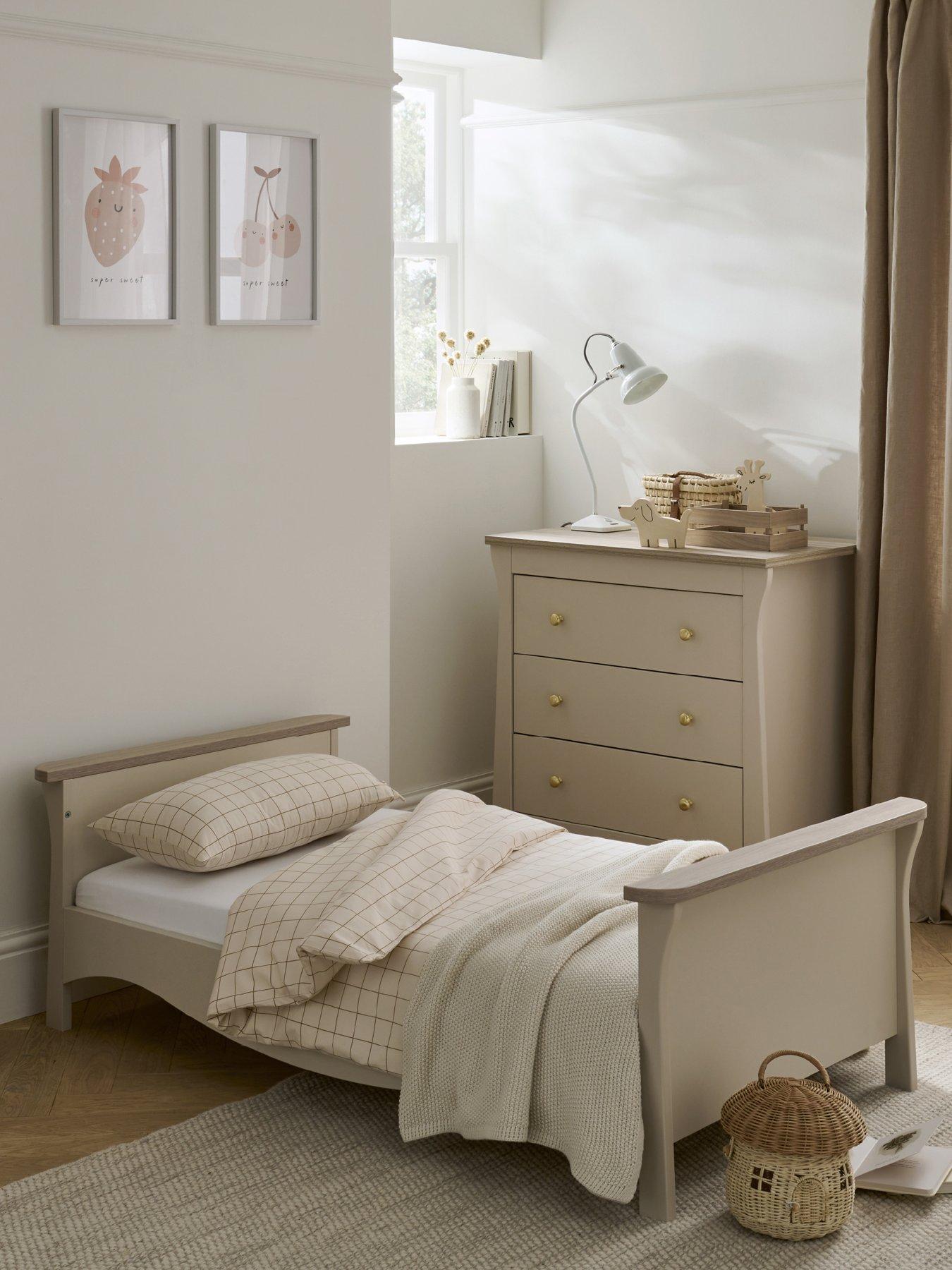 CuddleCo Clara Toddler Bed - Cashmere & Ash
