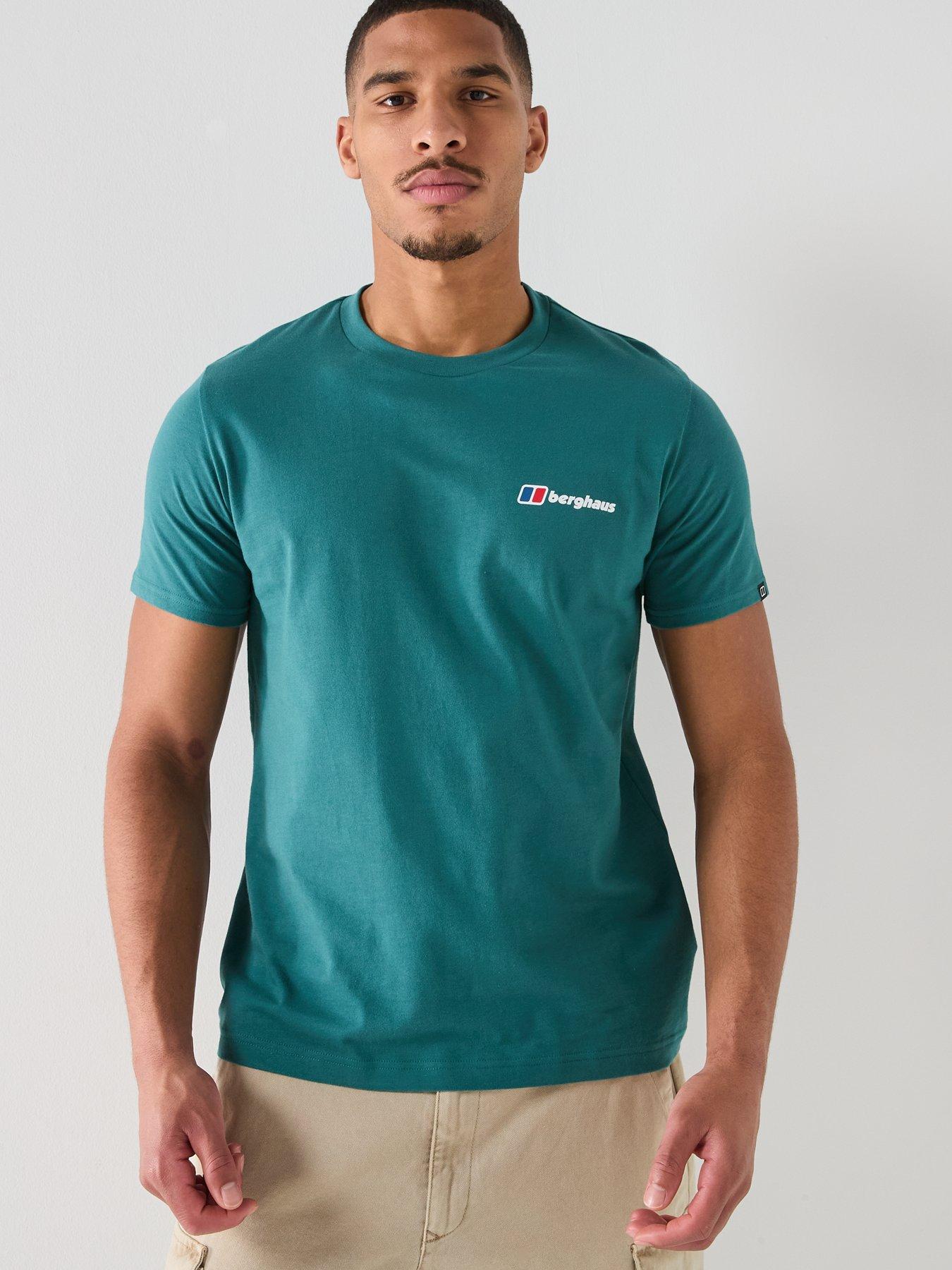 Berghaus Mens Classic Logo T-Shirt, Green, Size M, Men