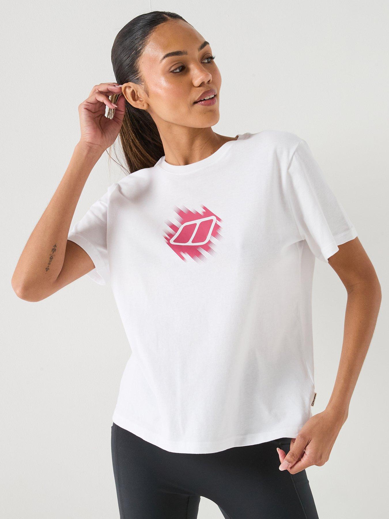 Image 1 of 5 of Berghaus Womens Sketched Blocks Graphic Essential T-shirt - White