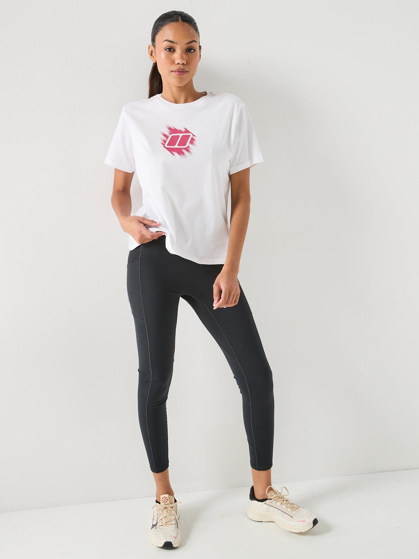 Image 3 of 5 of Berghaus Womens Sketched Blocks Graphic Essential T-shirt - White