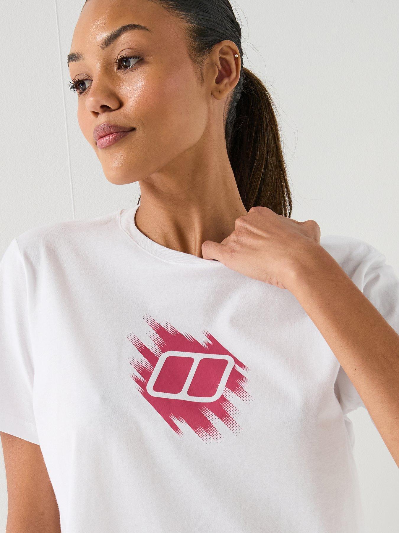 Image 4 of 5 of Berghaus Womens Sketched Blocks Graphic Essential T-shirt - White
