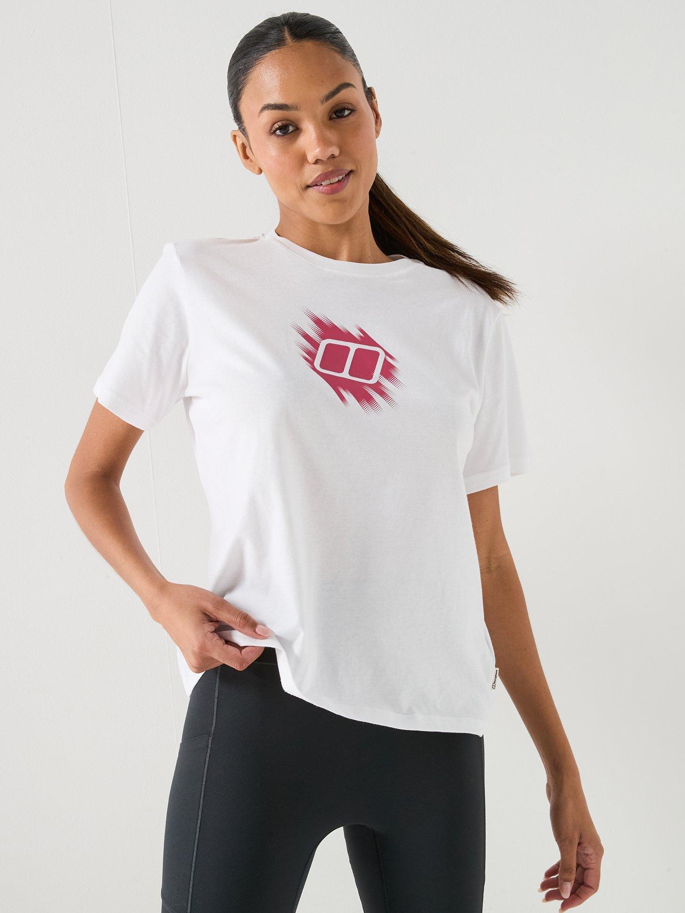 Image 5 of 5 of Berghaus Womens Sketched Blocks Graphic Essential T-shirt - White