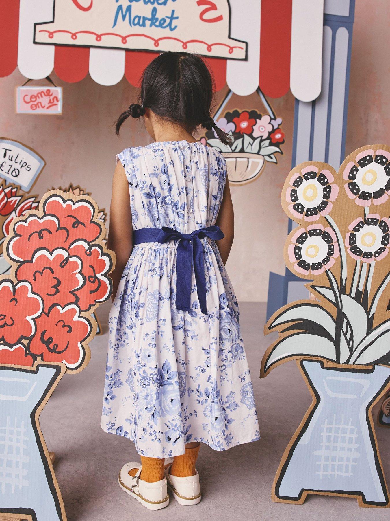 cath kidston blue dress Buy Cath Kidston Blue Clouds Moomins Angel Sleeve Maxi Dress from the Next  UK online shop