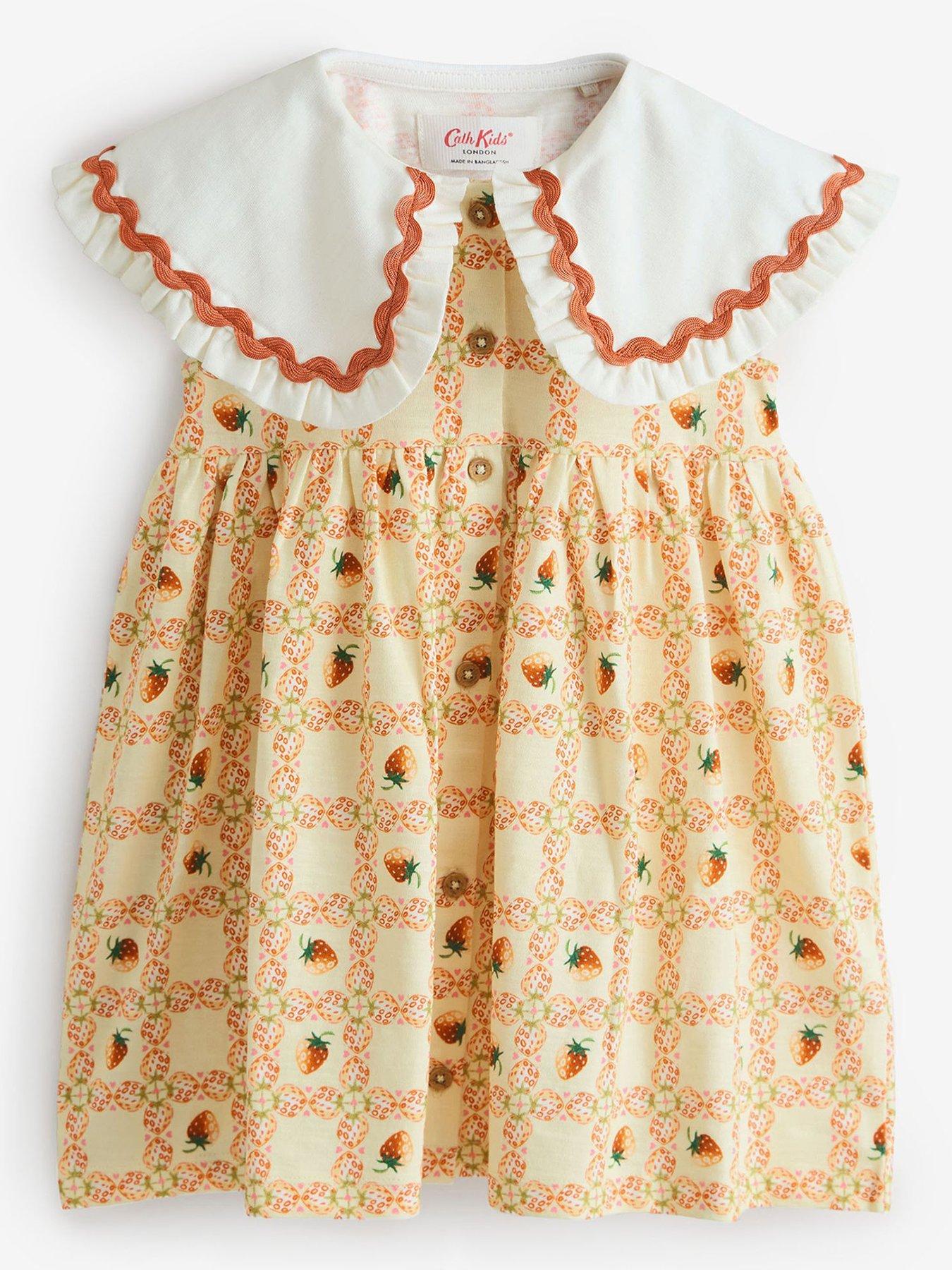 Cath Kidston Strawberry Print Dress - Yellow