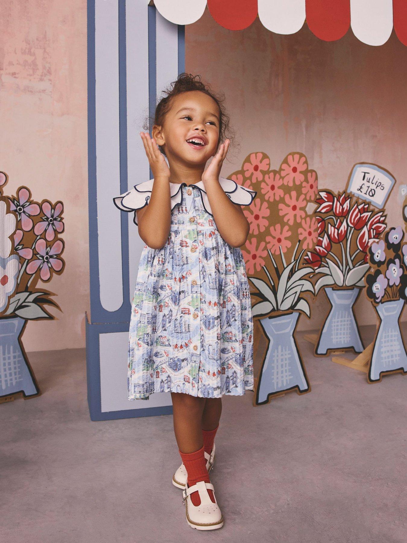 Cath Kidston Younger Girls London Collared Dress - Blue