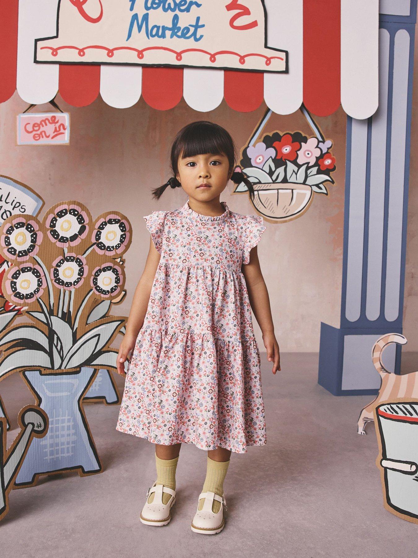 Cath Kidston Younger Girls Tiered Floral Dress - Multi