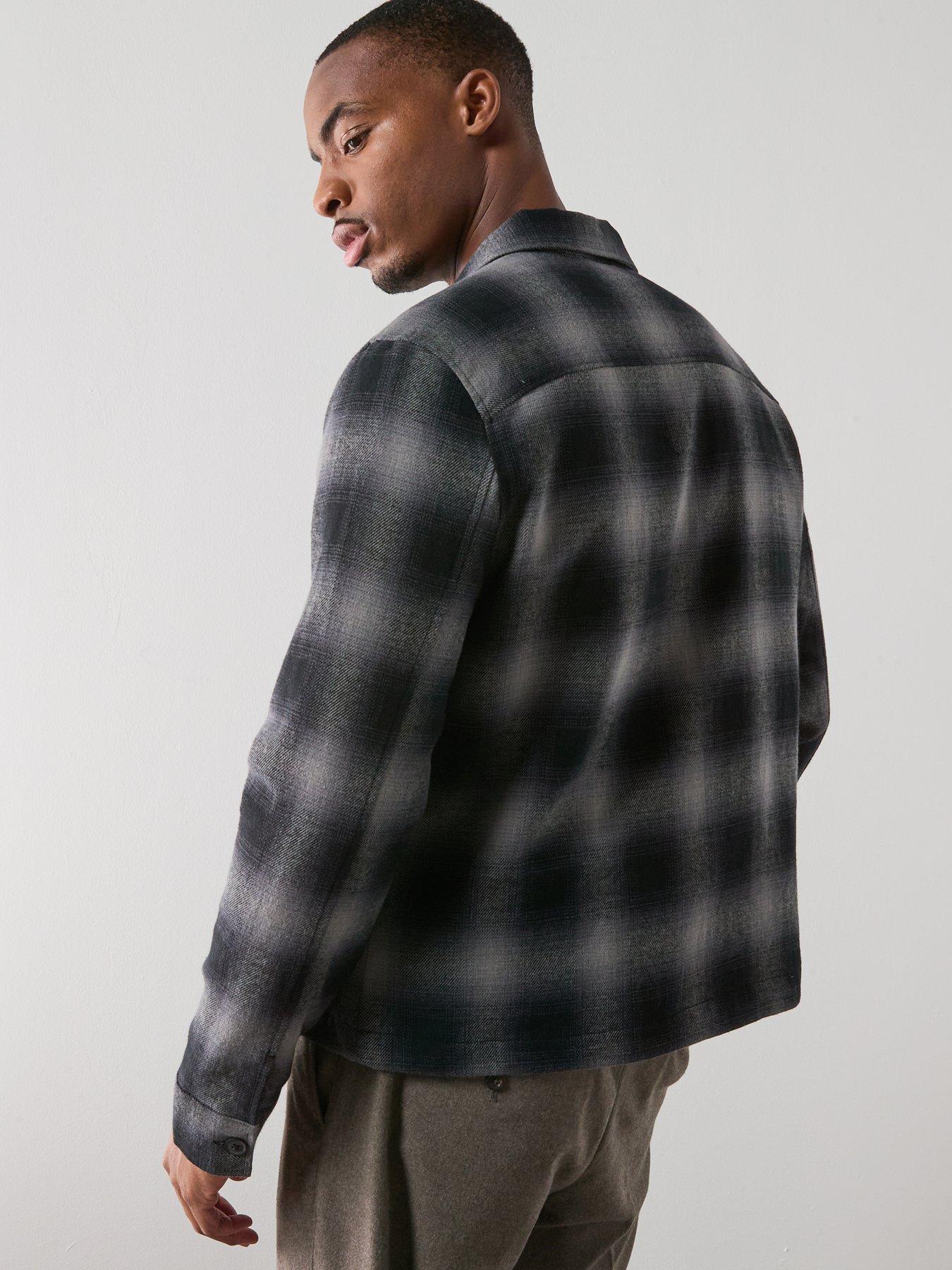 Image 2 of 6 of AllSaints Kapi Long Sleeve Checked Jacket - Dark Multi