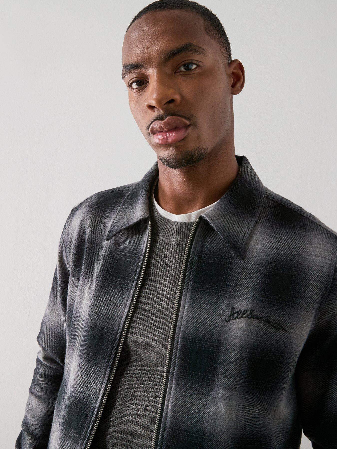 Image 4 of 6 of AllSaints Kapi Long Sleeve Checked Jacket - Dark Multi