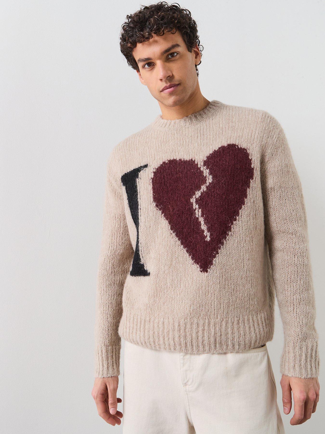 AllSaints Lover Crew Neck Knitted Jumper - Light Brown