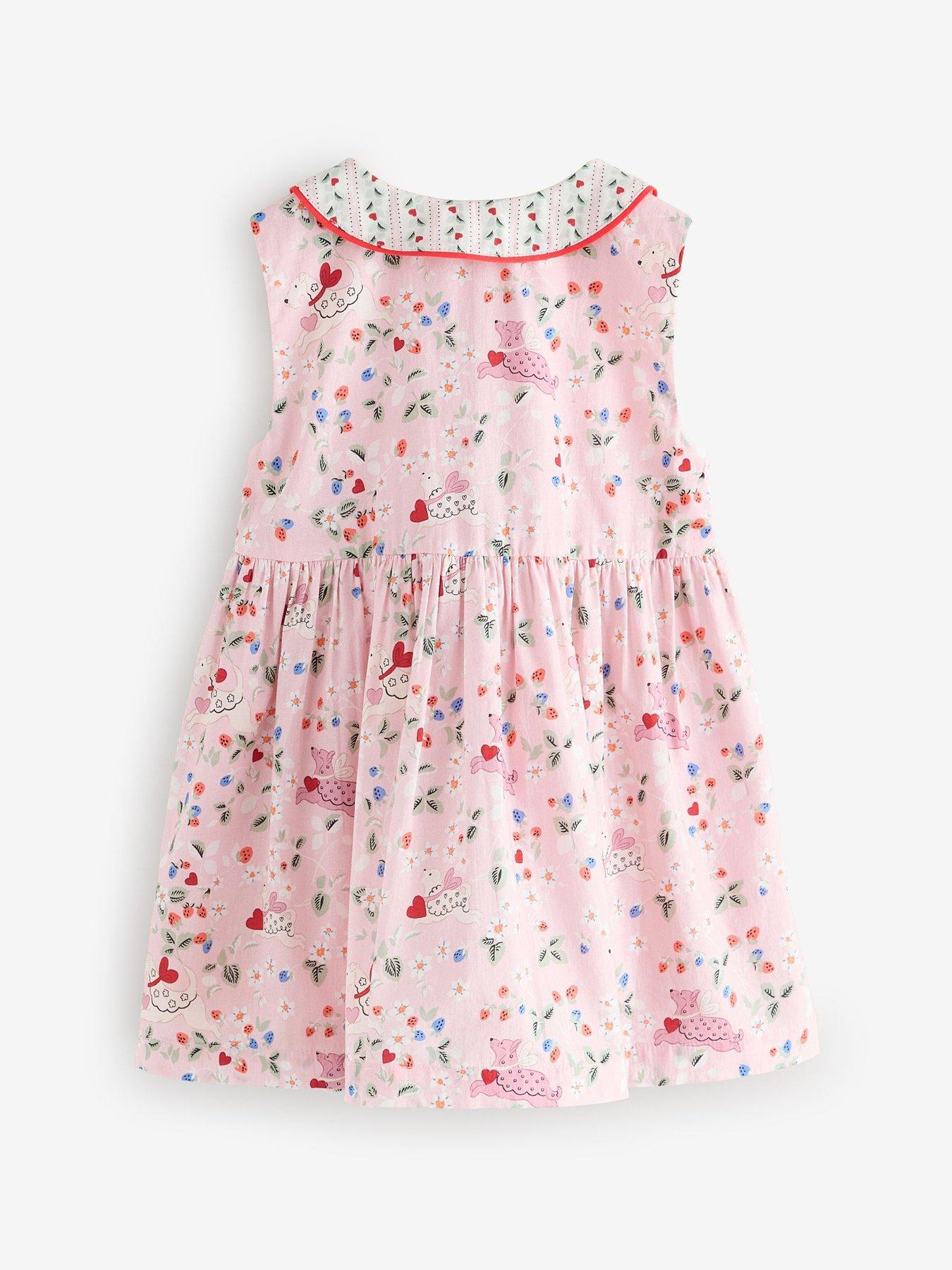 Image 6 of 7 of Cath Kidston Younger Girls Ditsy Collared Dress - Pink