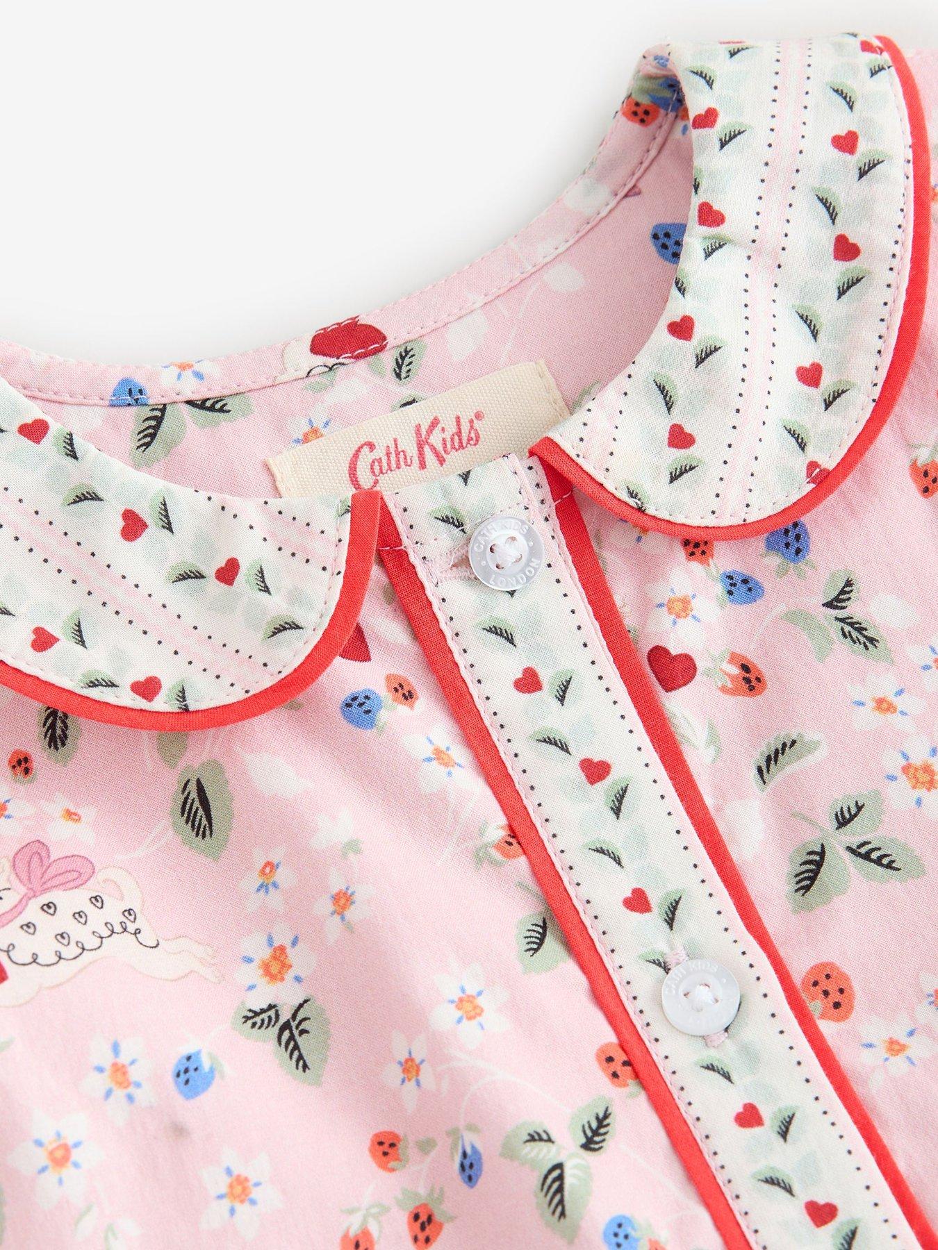 Image 7 of 7 of Cath Kidston Younger Girls Ditsy Collared Dress - Pink