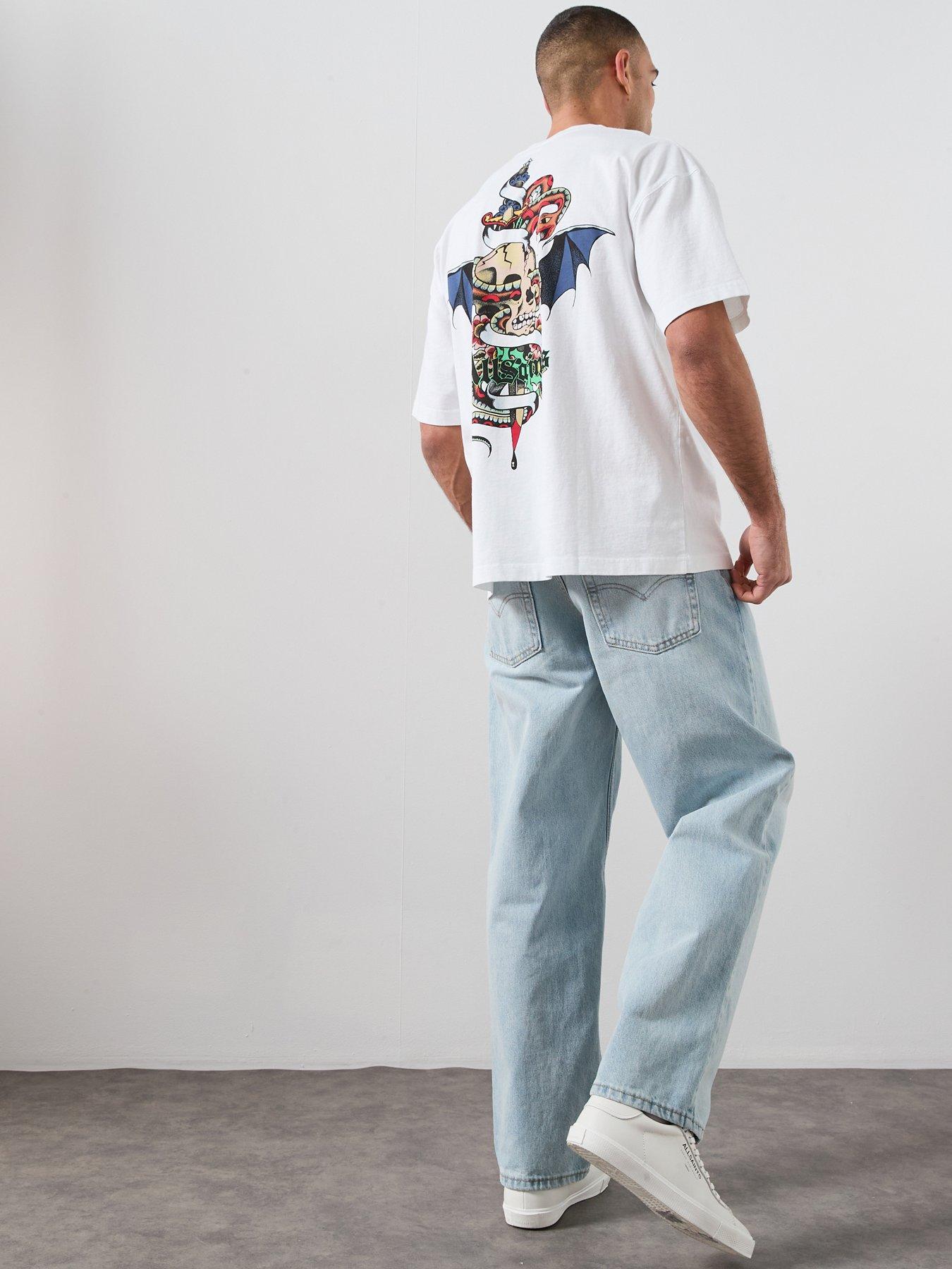 AllSaints Blade Back Print Graphic T-Shirt - White