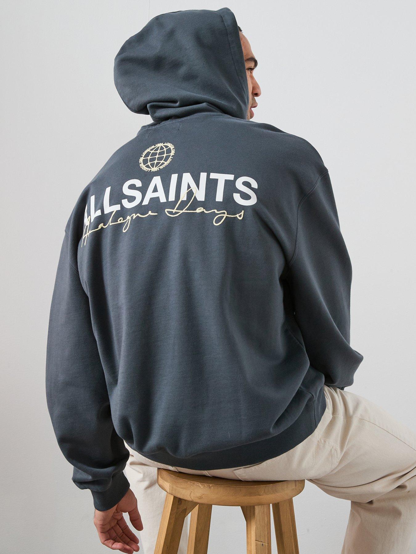 AllSaints Emblem Graphic Hoodie - Black