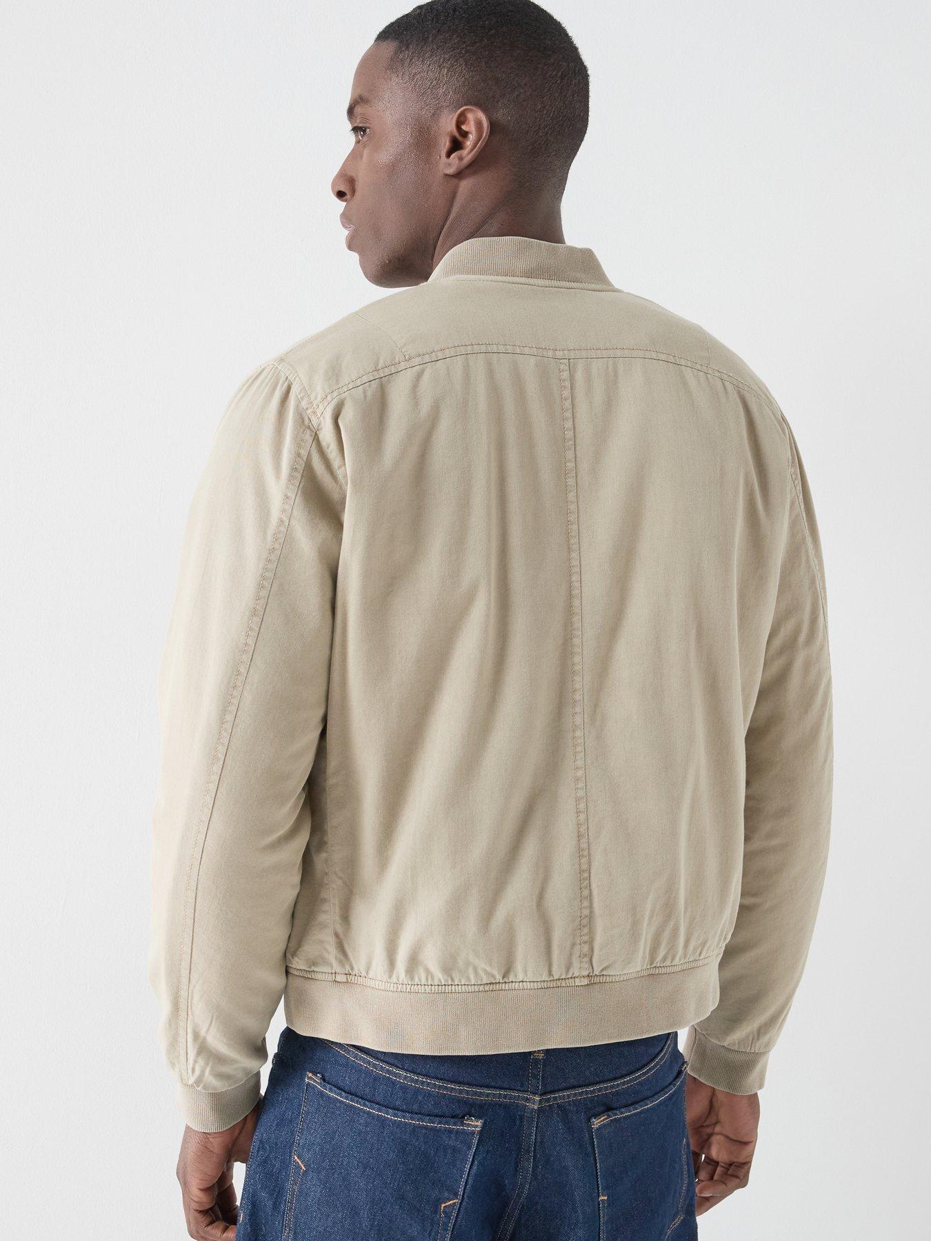 Image 2 of 6 of AllSaints Forrest Bomber Jacket - Light Brown