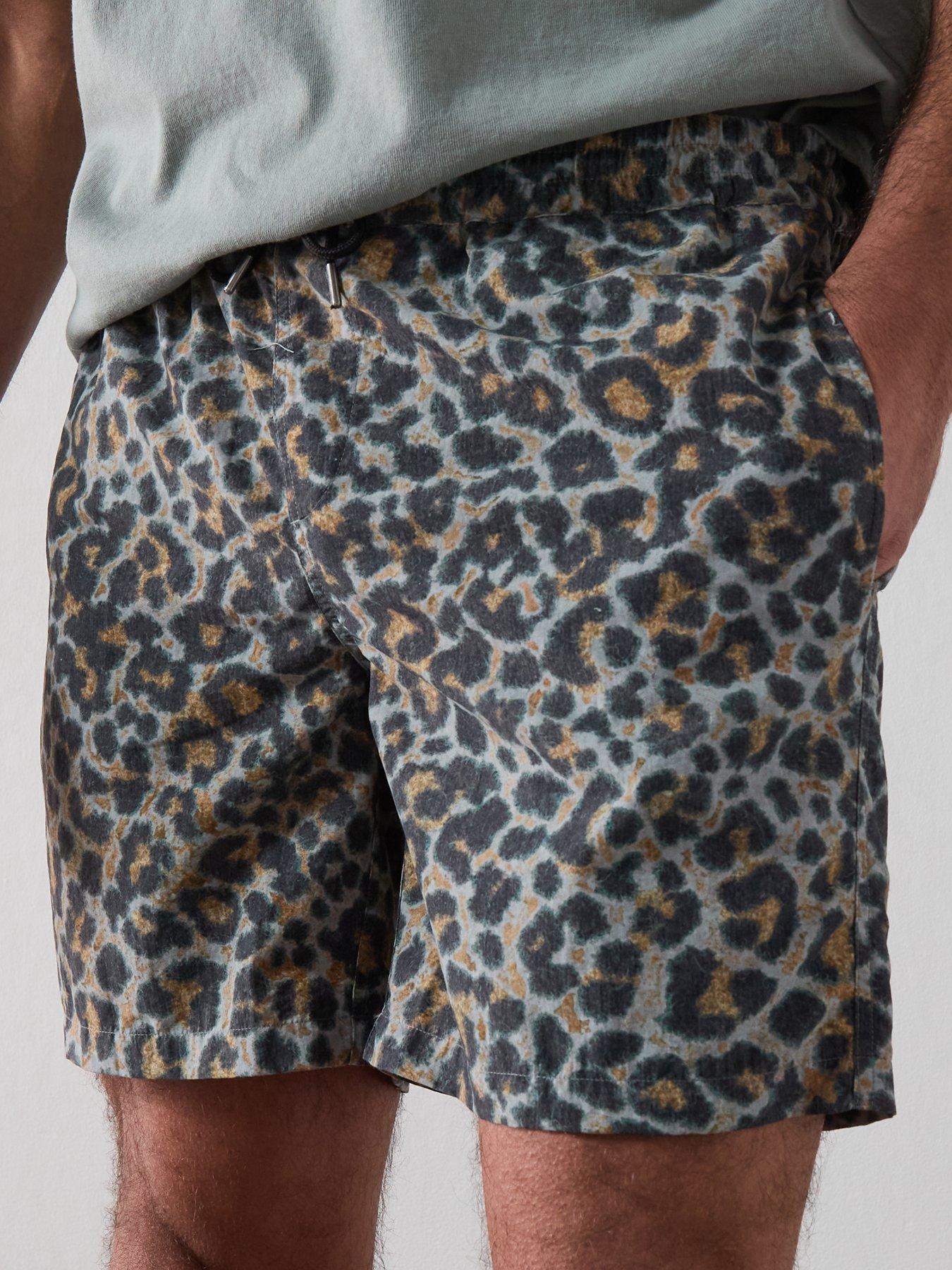 Image 6 of 6 of AllSaints Silesia Printed Swim Shorts - Grey