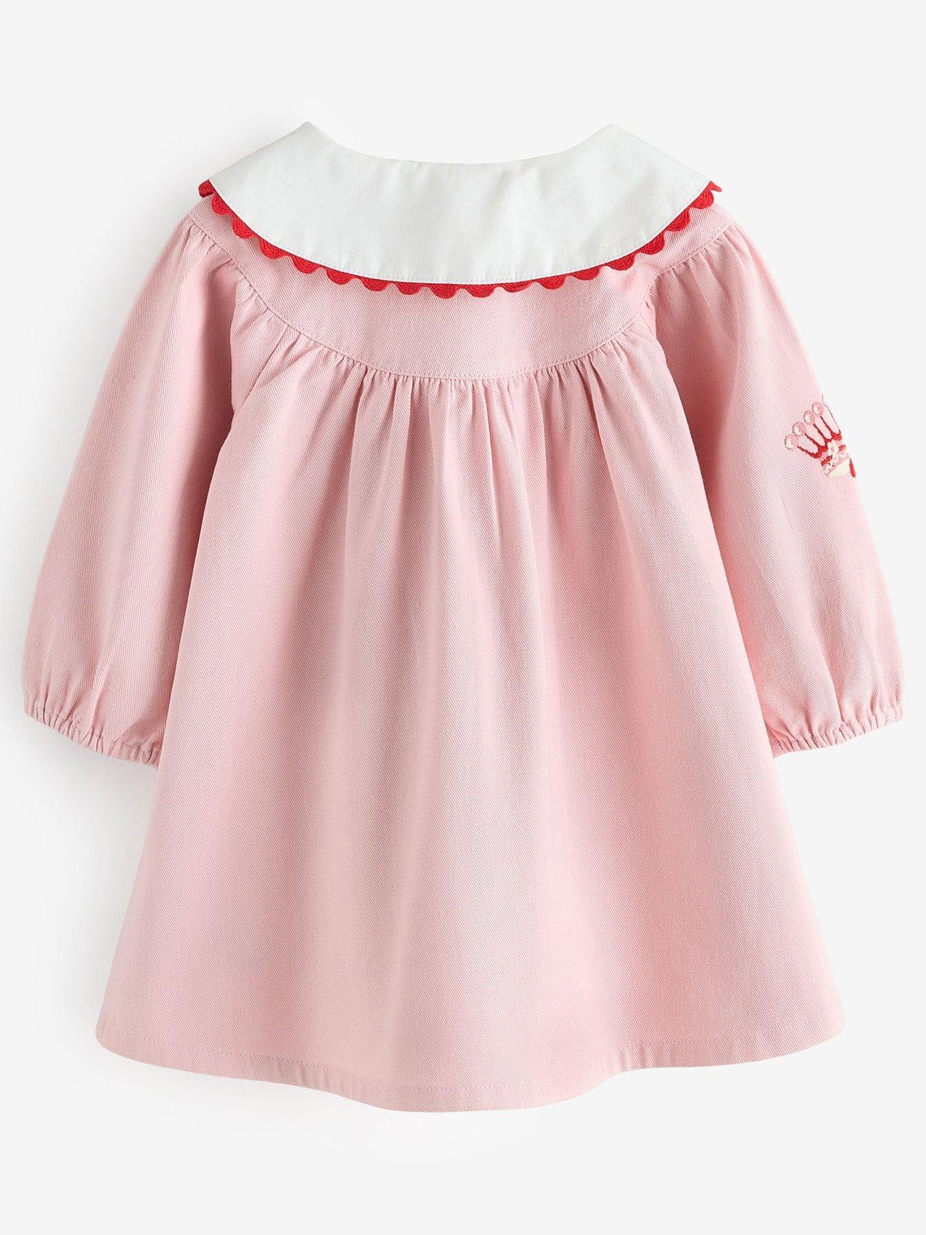 Cath Kidston Baby Girls Dog Woven Collared Dress - Pink | Very